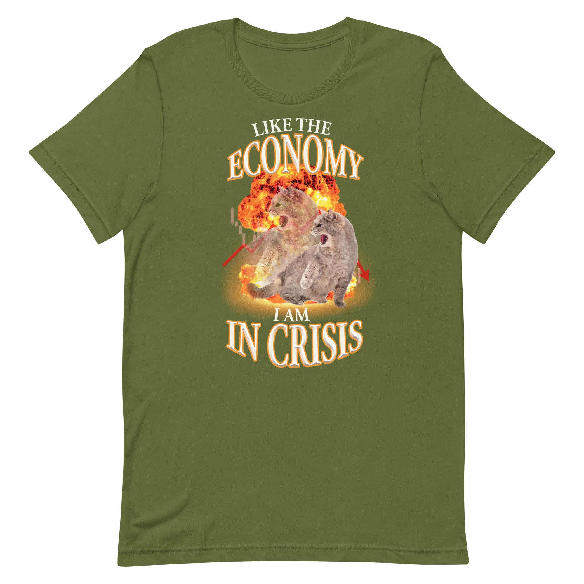 Like the Economy I Am in Crisis Unisex t-shirt