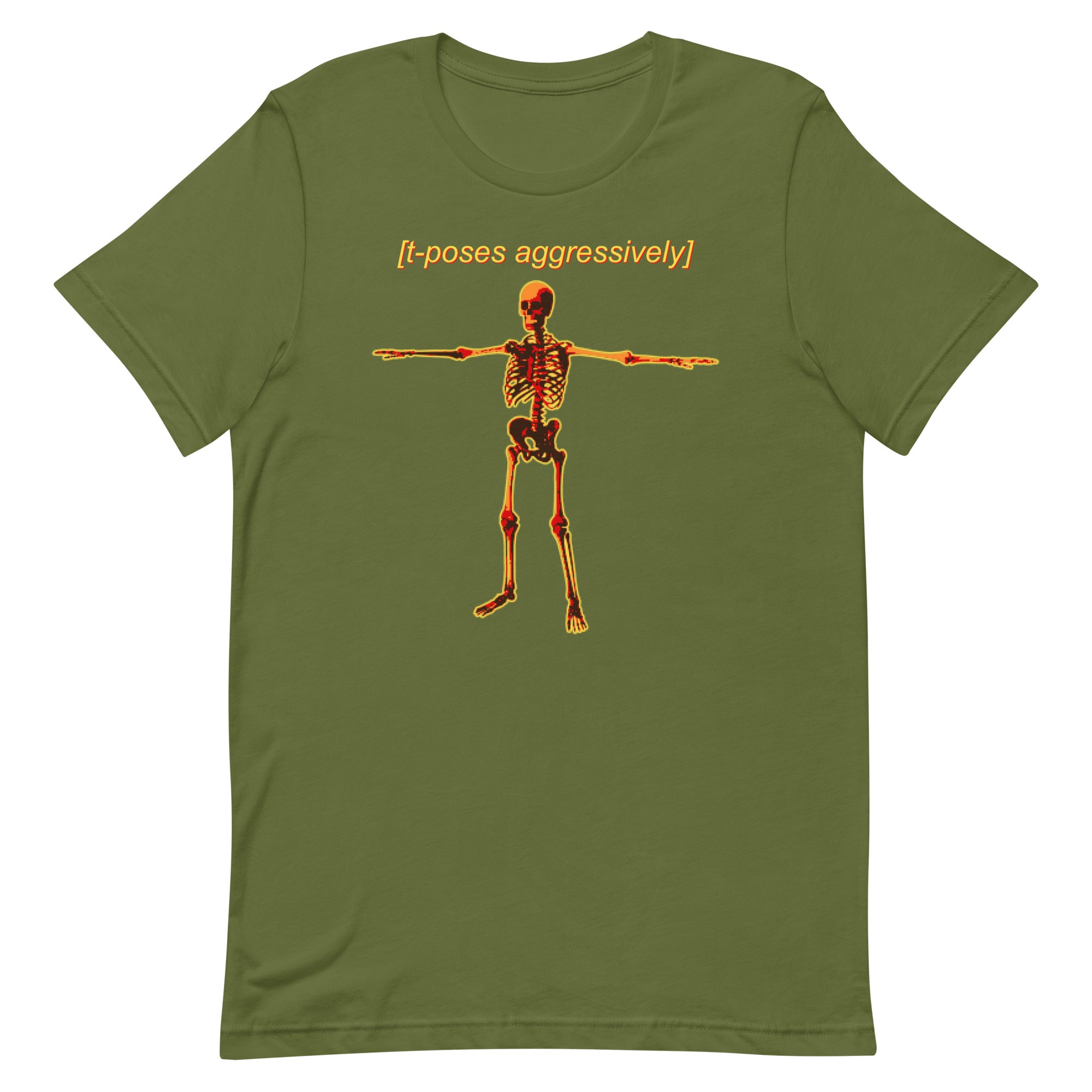 T-Poses Aggressively Unisex t-shirt