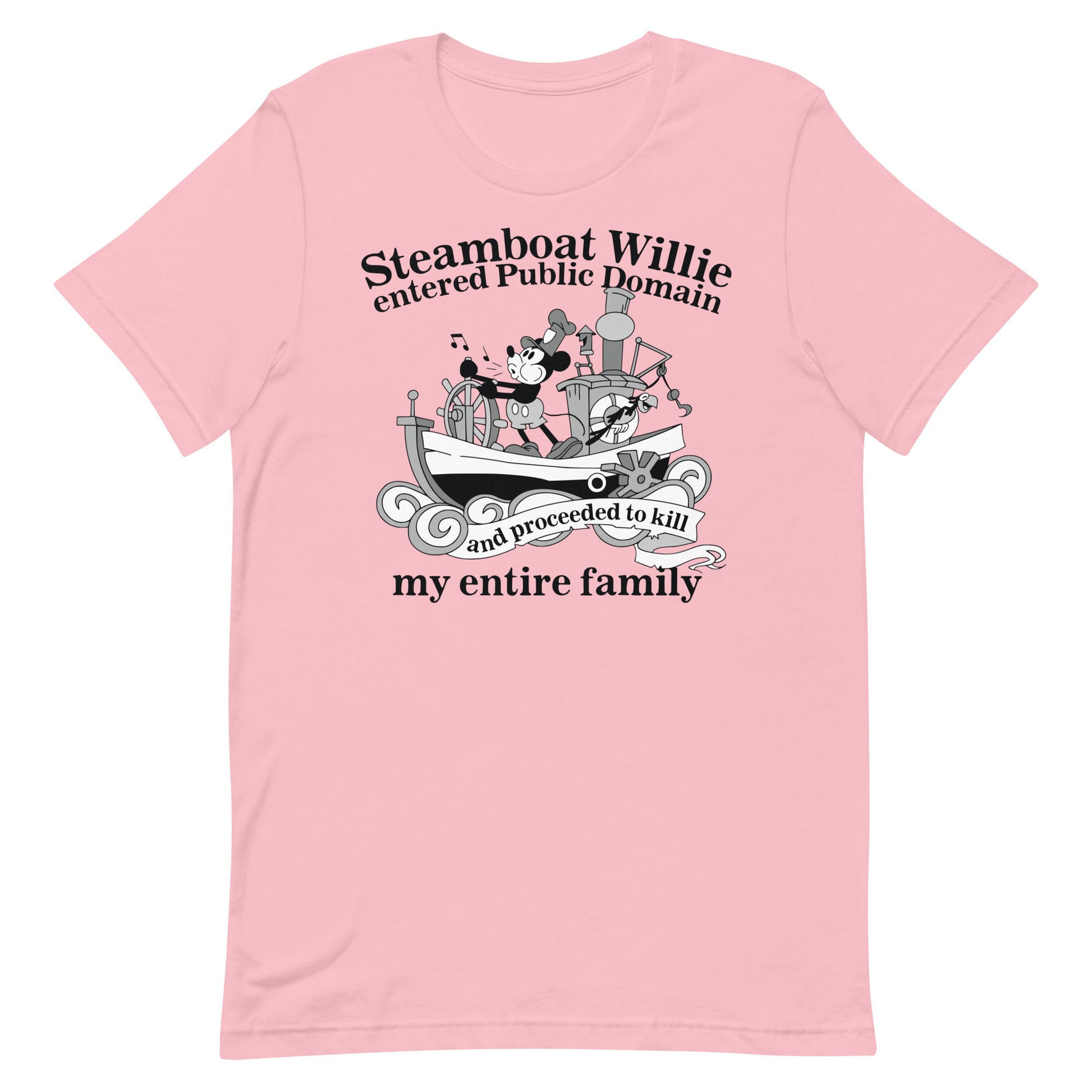 Steamboat Willie Entered Public Domain Unisex t-shirt