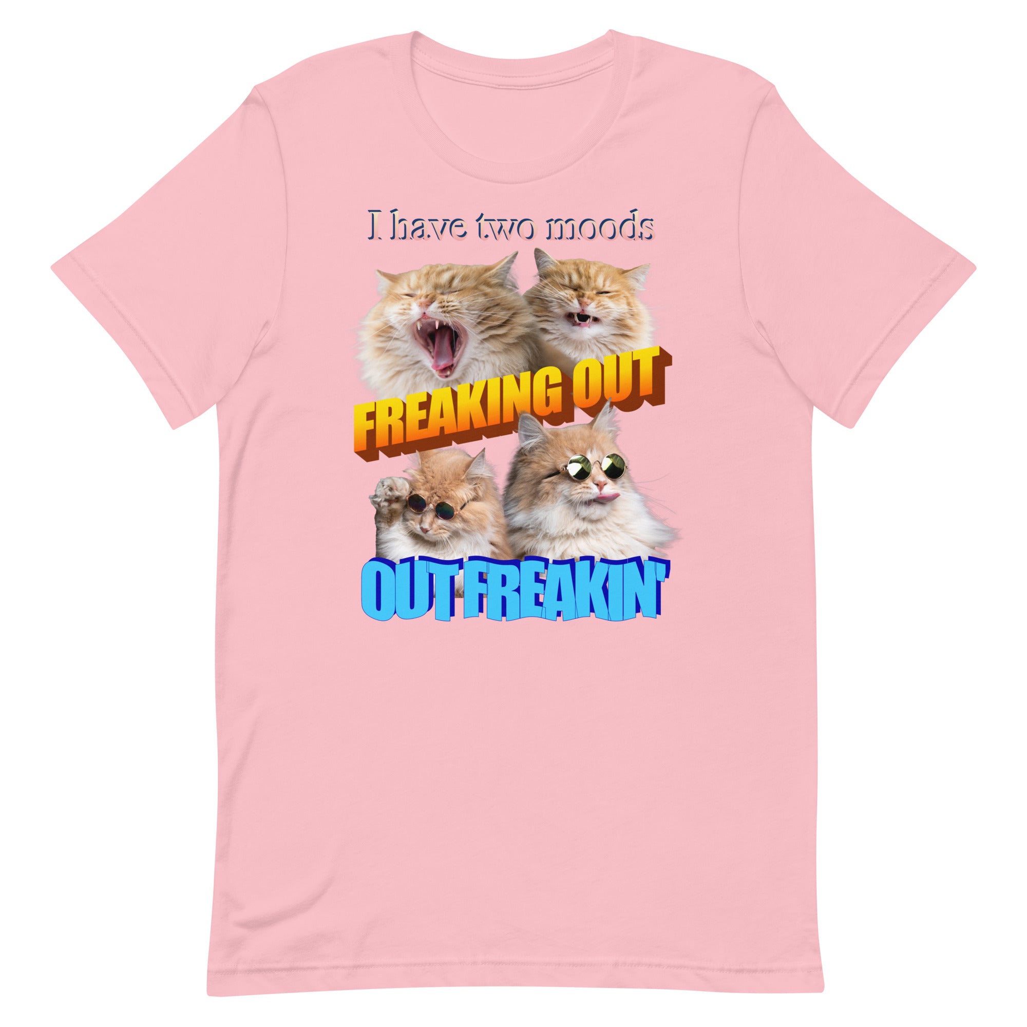 Freaking Out Out Freakin' (Cats) Unisex t-shirt