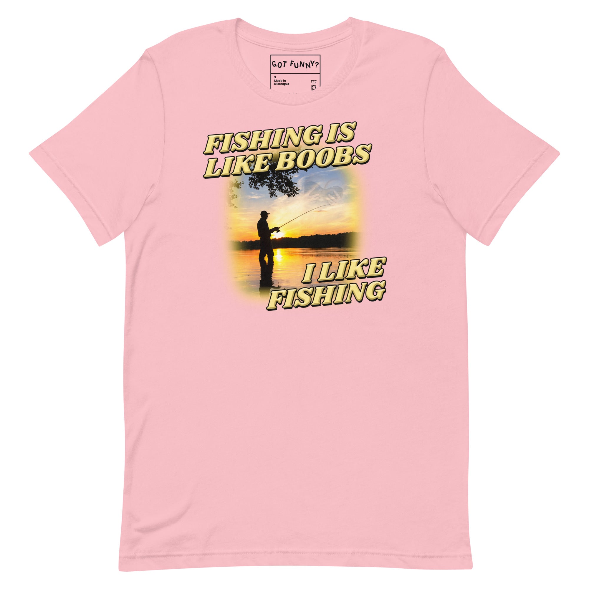 Fishing is Like Boobs Unisex t-shirt