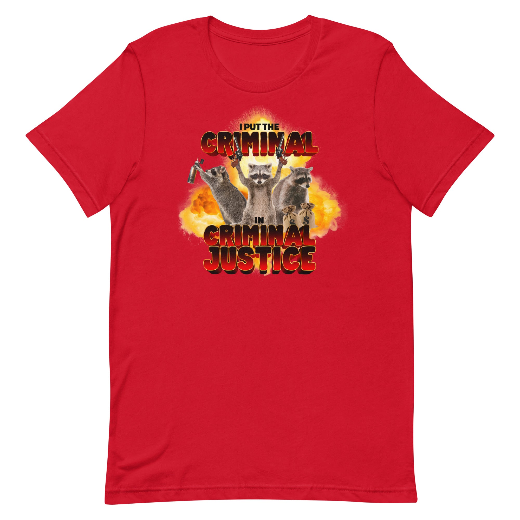 I Put the Criminal in Criminal Justice Unisex t-shirt