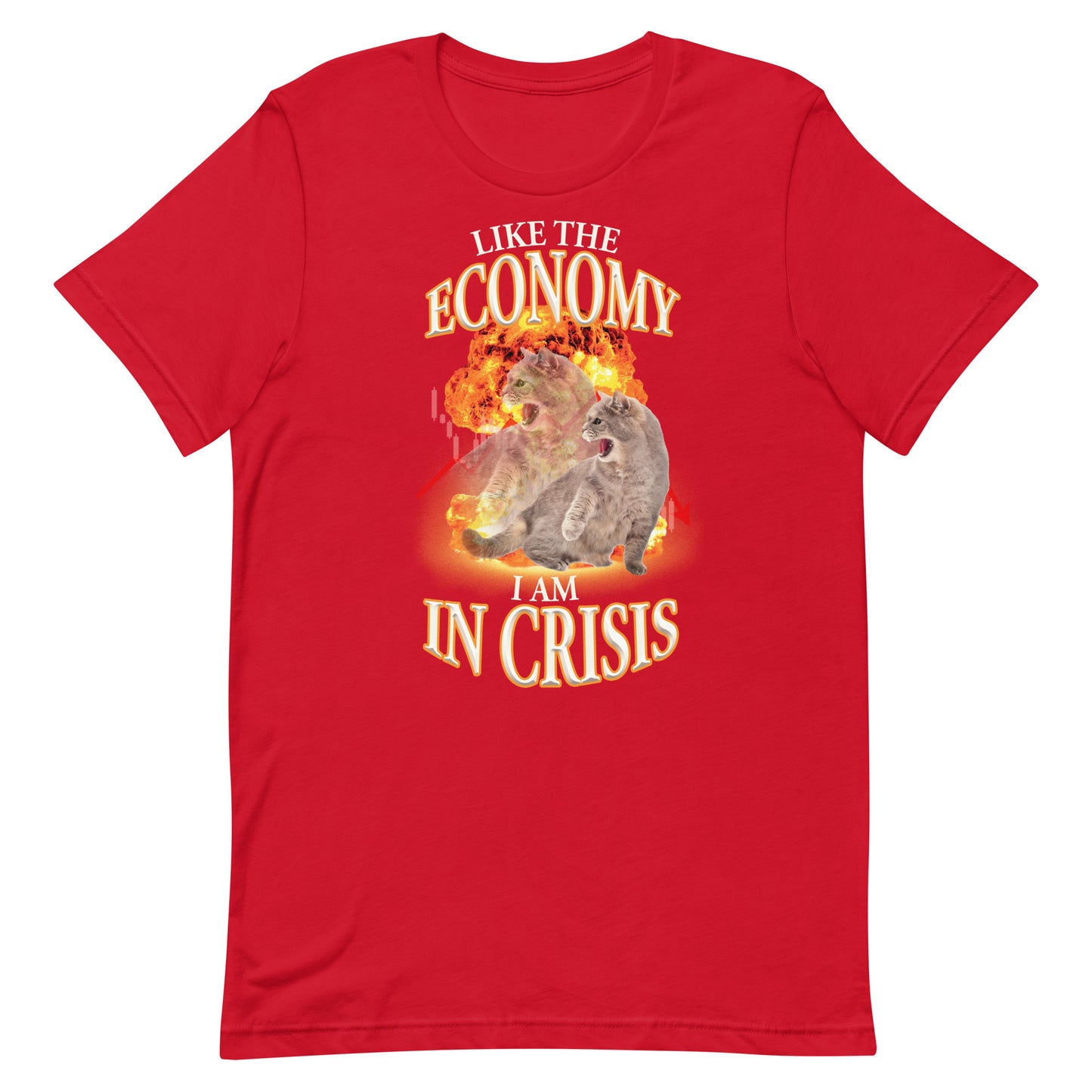 Like the Economy I Am in Crisis Unisex t-shirt