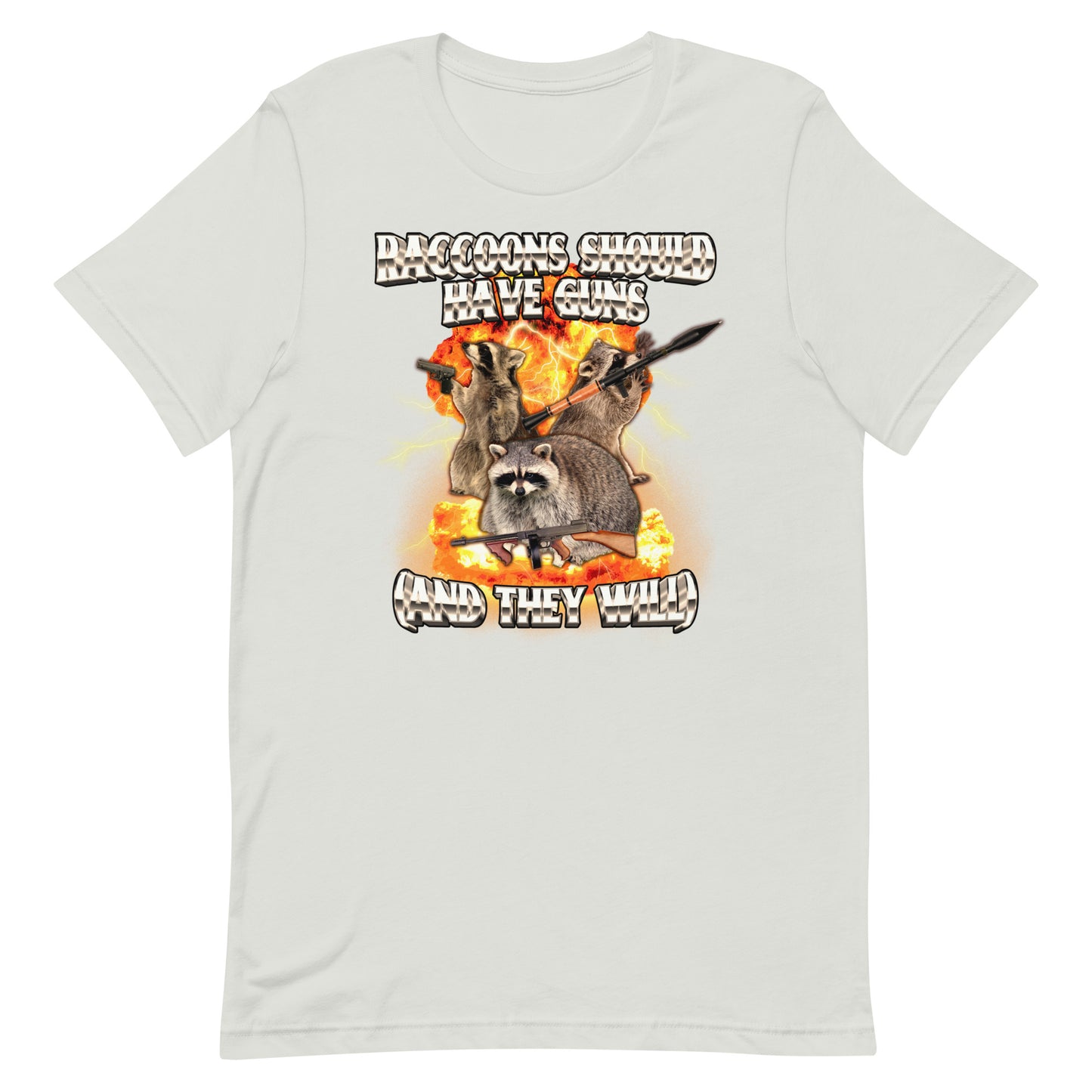 Raccoons Should Have Guns Unisex t-shirt