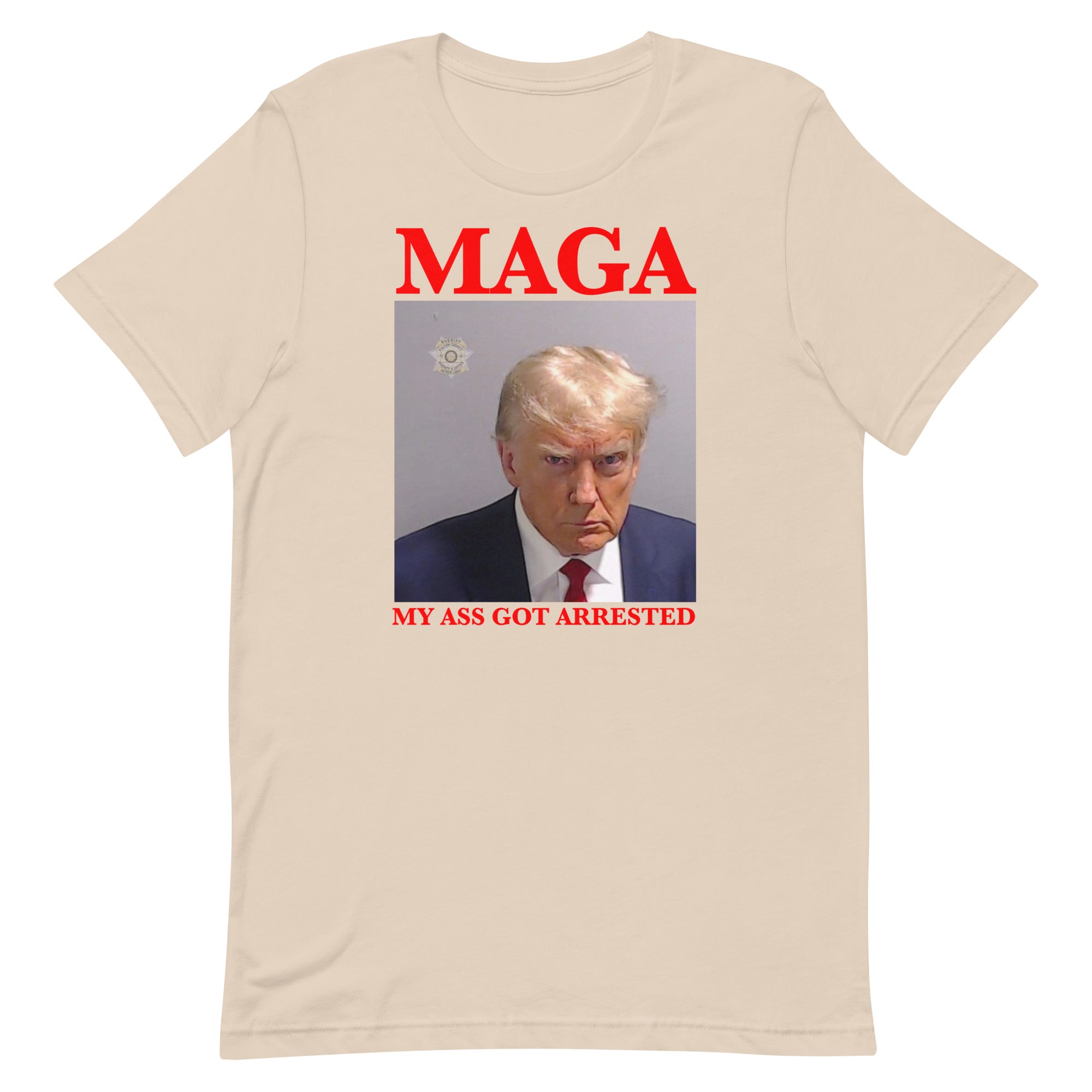 MAGA My Ass Got Arrested (Trump Mugshot) Unisex t-shirt