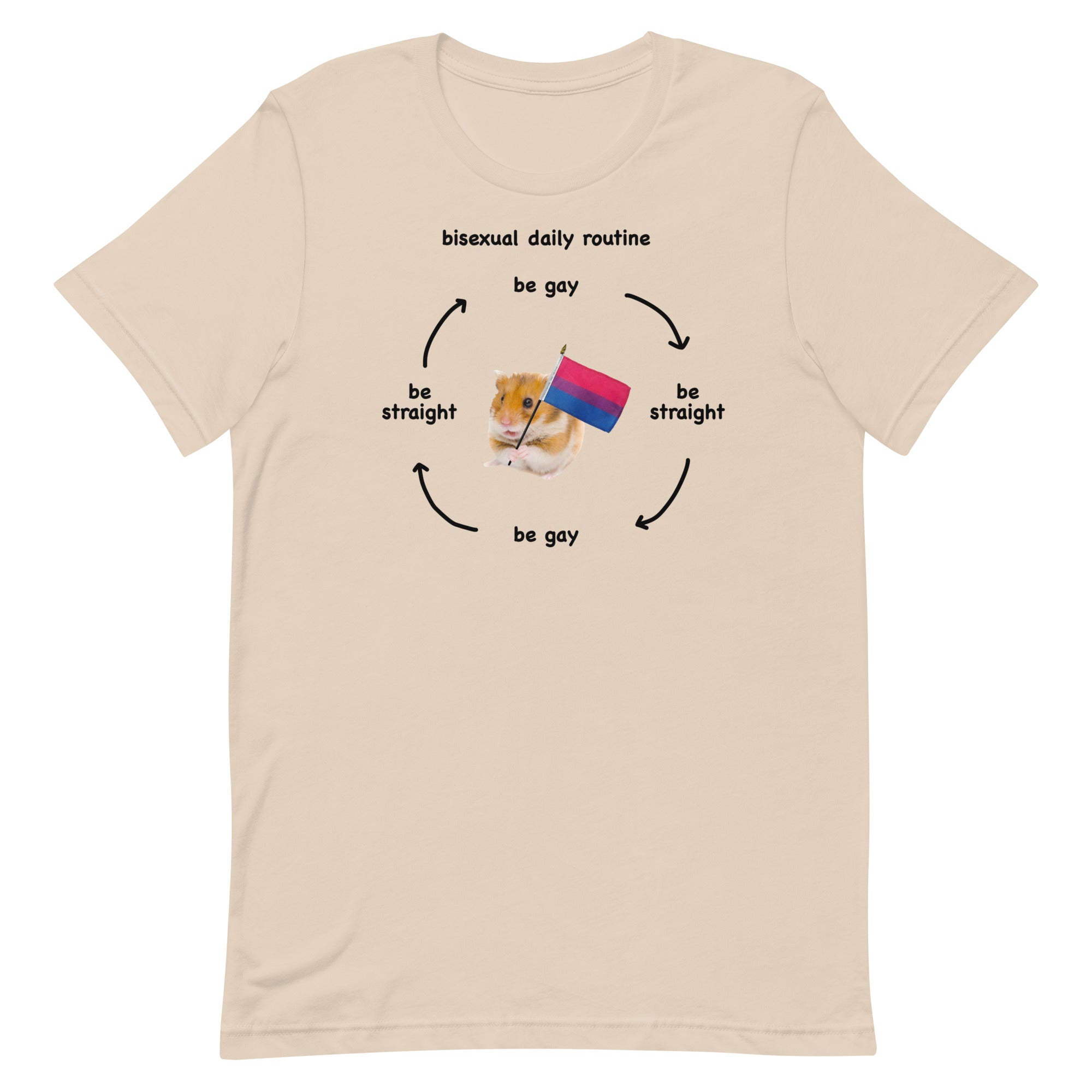 Bisexual Daily Routine Unisex t-shirt