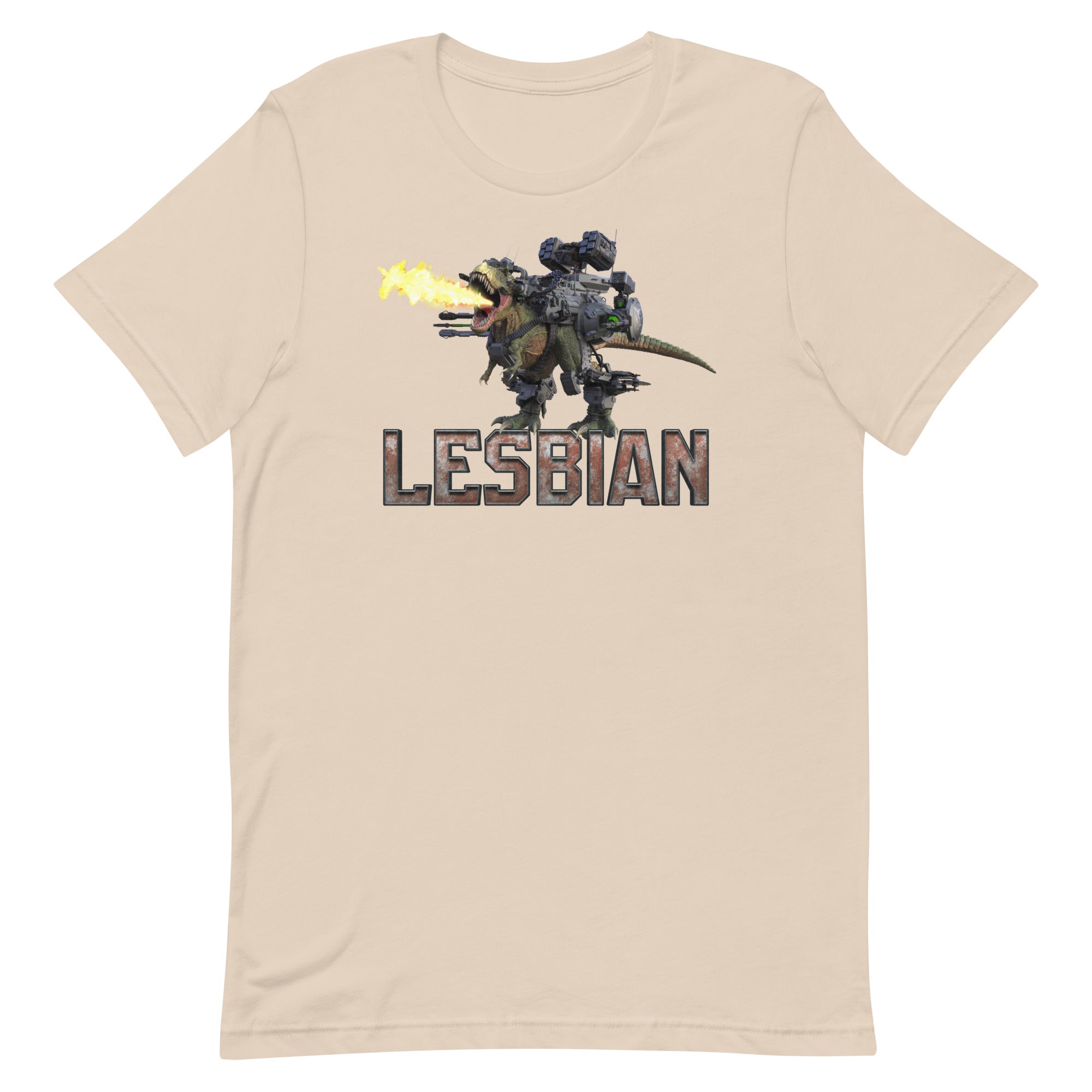 Lesbian Mech Dinosaur Unisex t-shirt