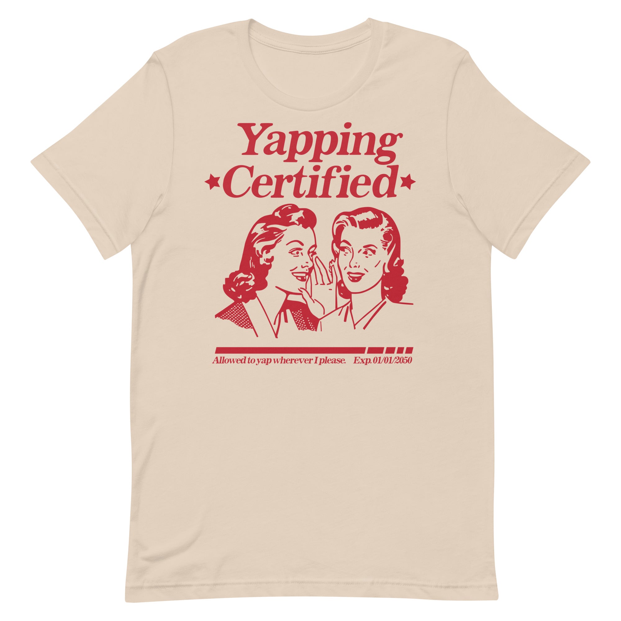 Yapping Certified Unisex t-shirt