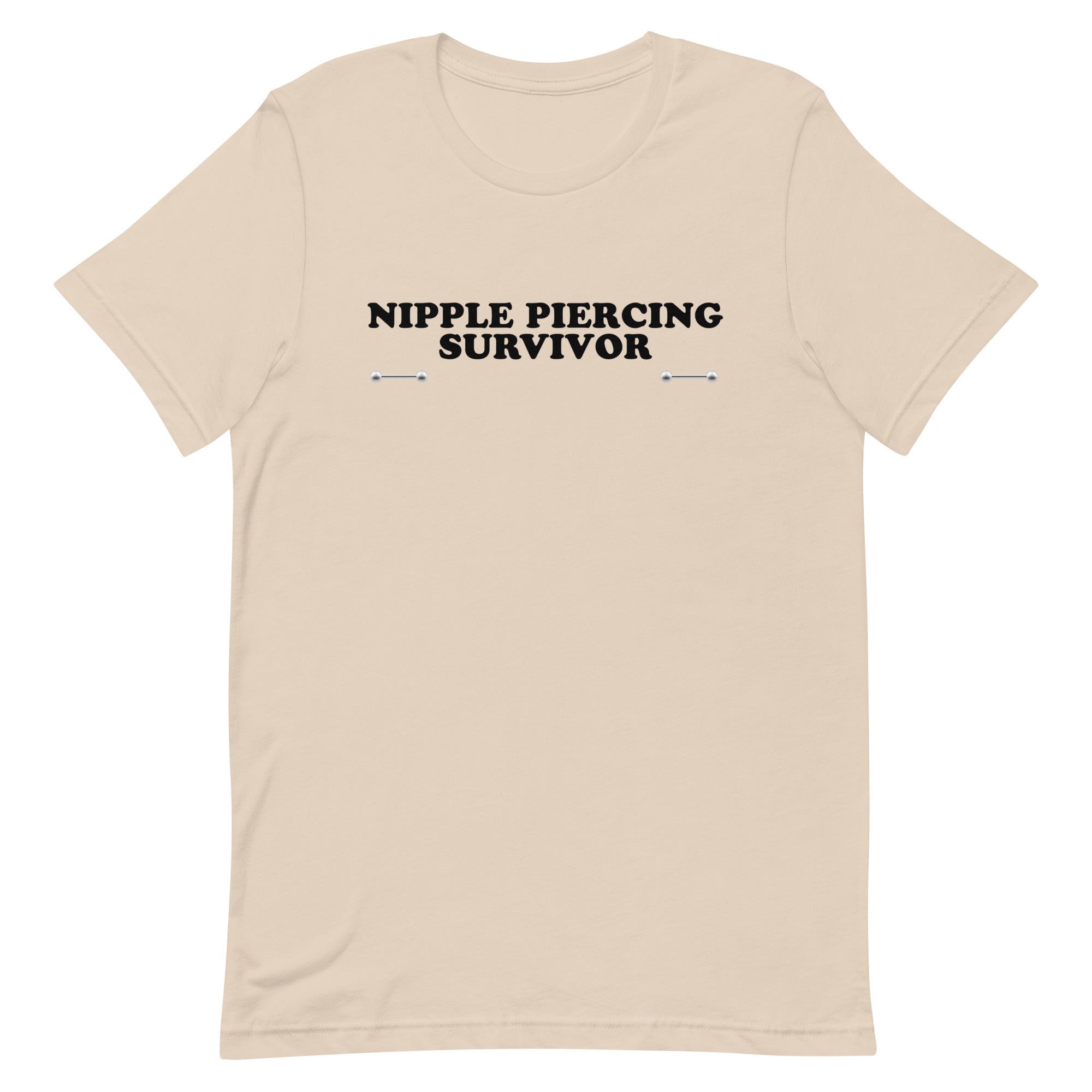 Nipple Piercing Survivor Unisex t-shirt