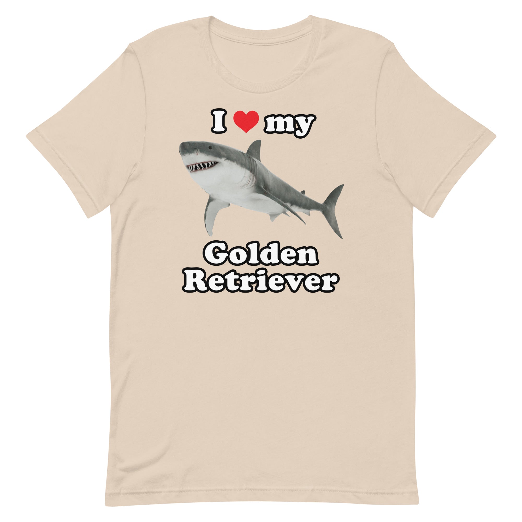 I Heart My Golden Retriever (Shark) Unisex t-shirt