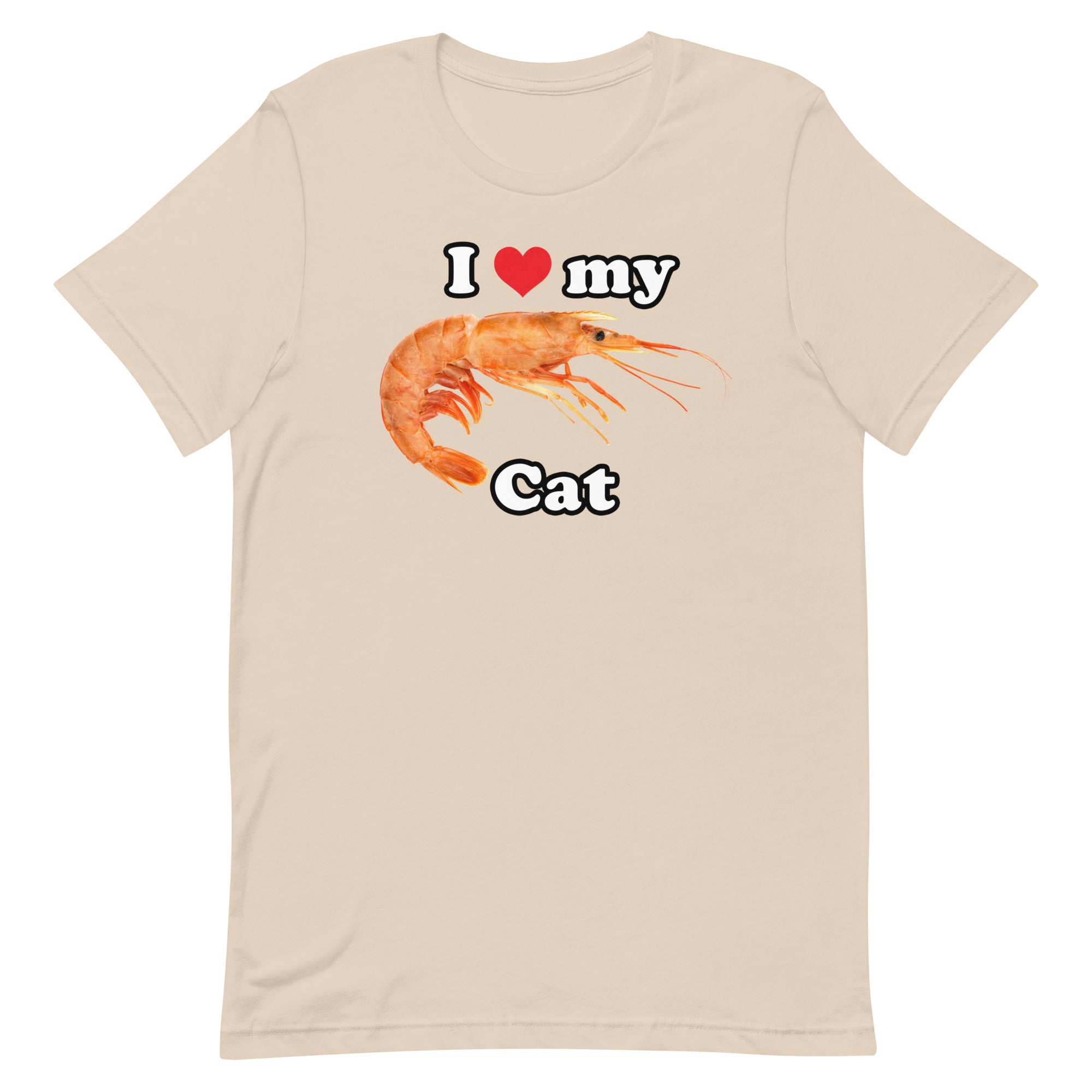 I Heart My Cat (Shrimp) Unisex t-shirt