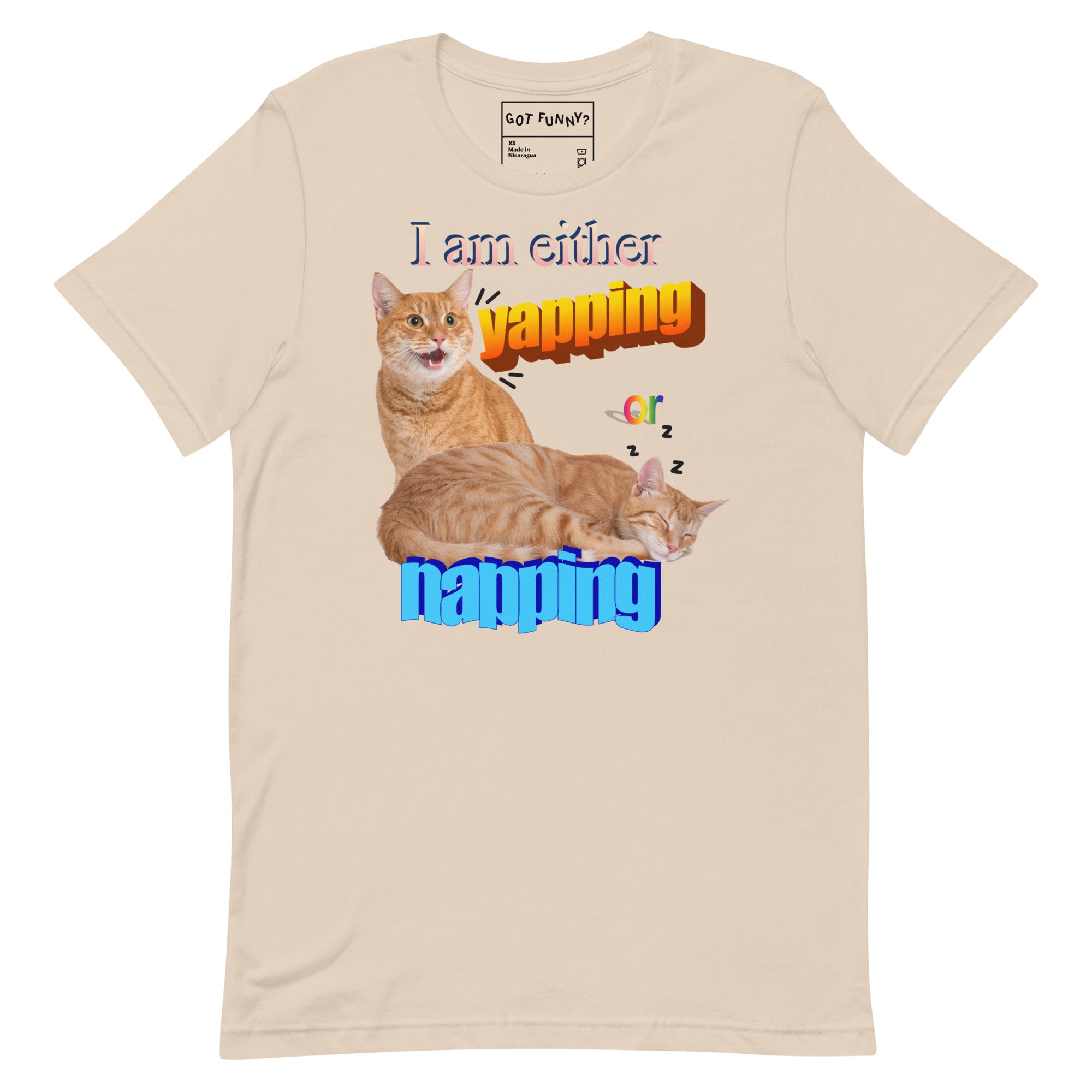 I Am Either Yapping or Napping Unisex t-shirt