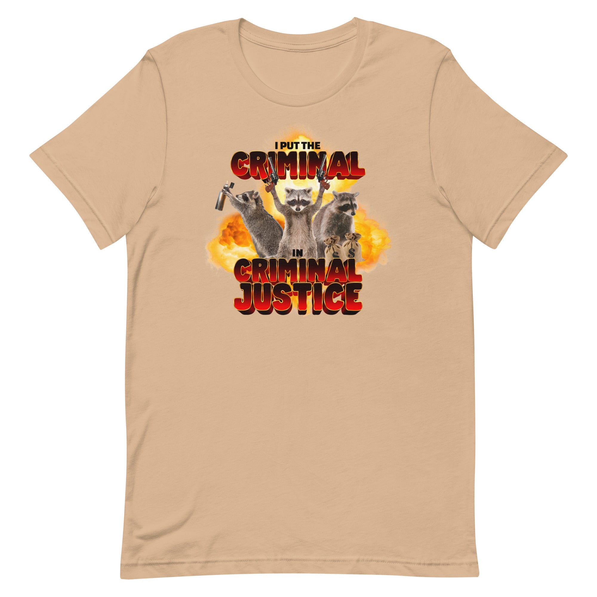 I Put the Criminal in Criminal Justice Unisex t-shirt