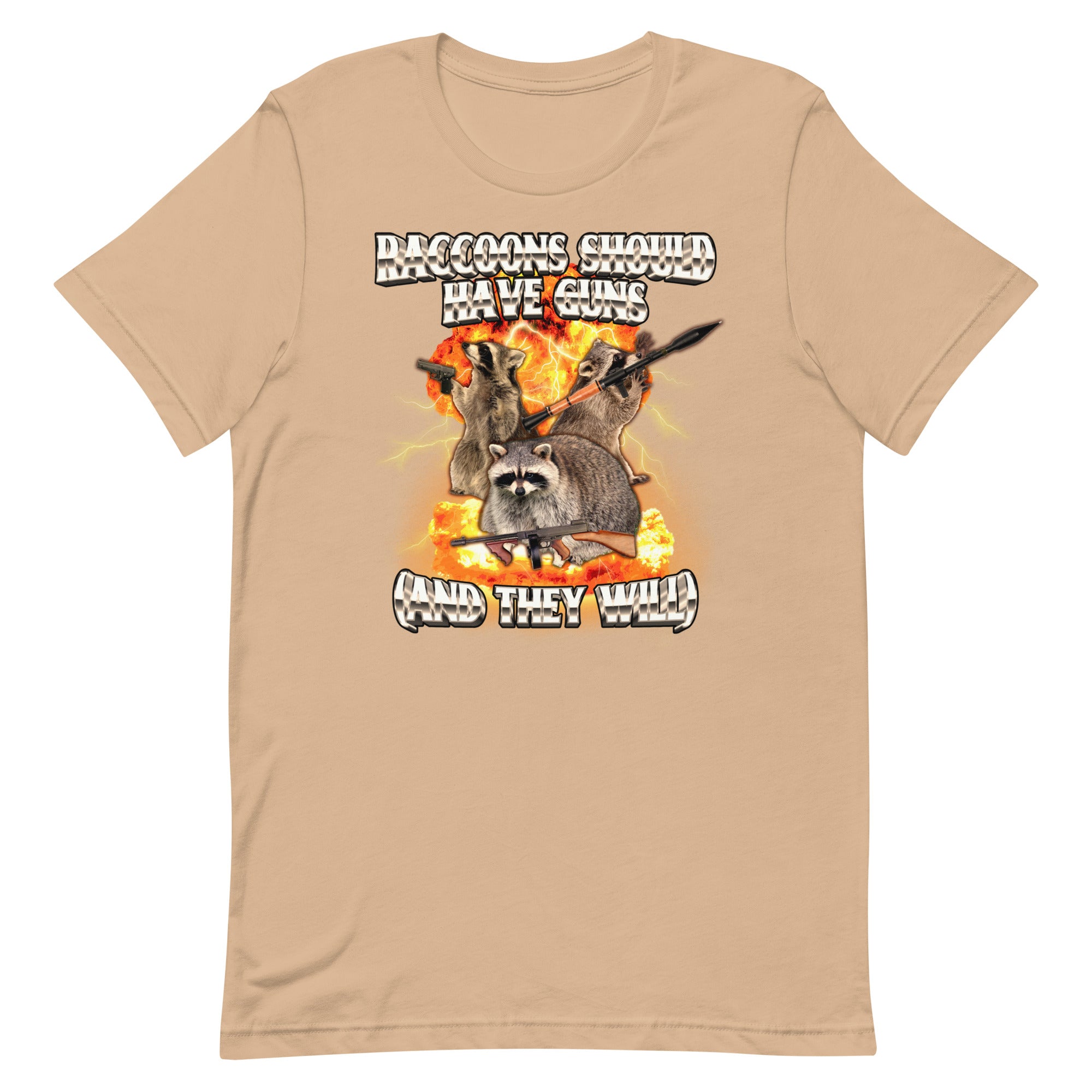 Raccoons Should Have Guns Unisex t-shirt