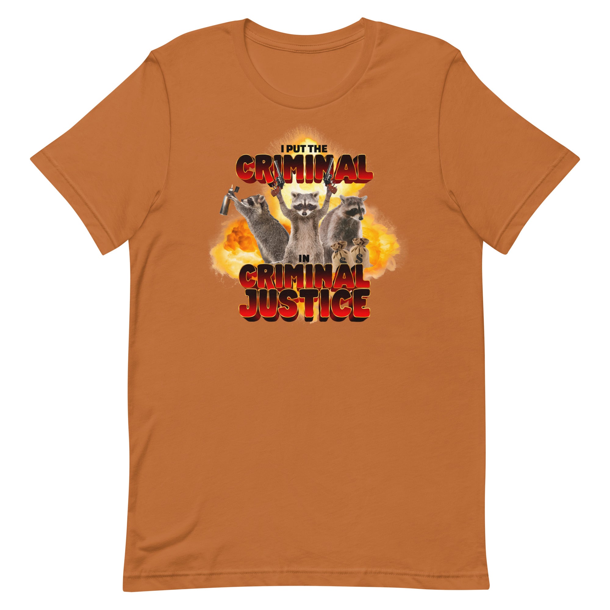 I Put the Criminal in Criminal Justice Unisex t-shirt