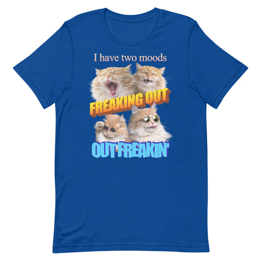 Freaking Out Out Freakin' (Cats) Unisex t-shirt