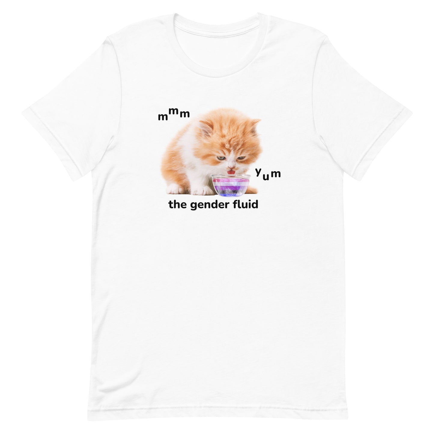 mmm yum the gender fluid Unisex t-shirt