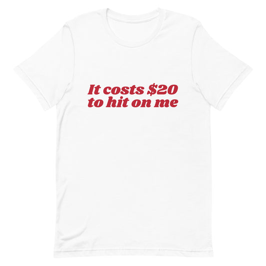 It Costs $20 to Hit on Me Unisex t-shirt