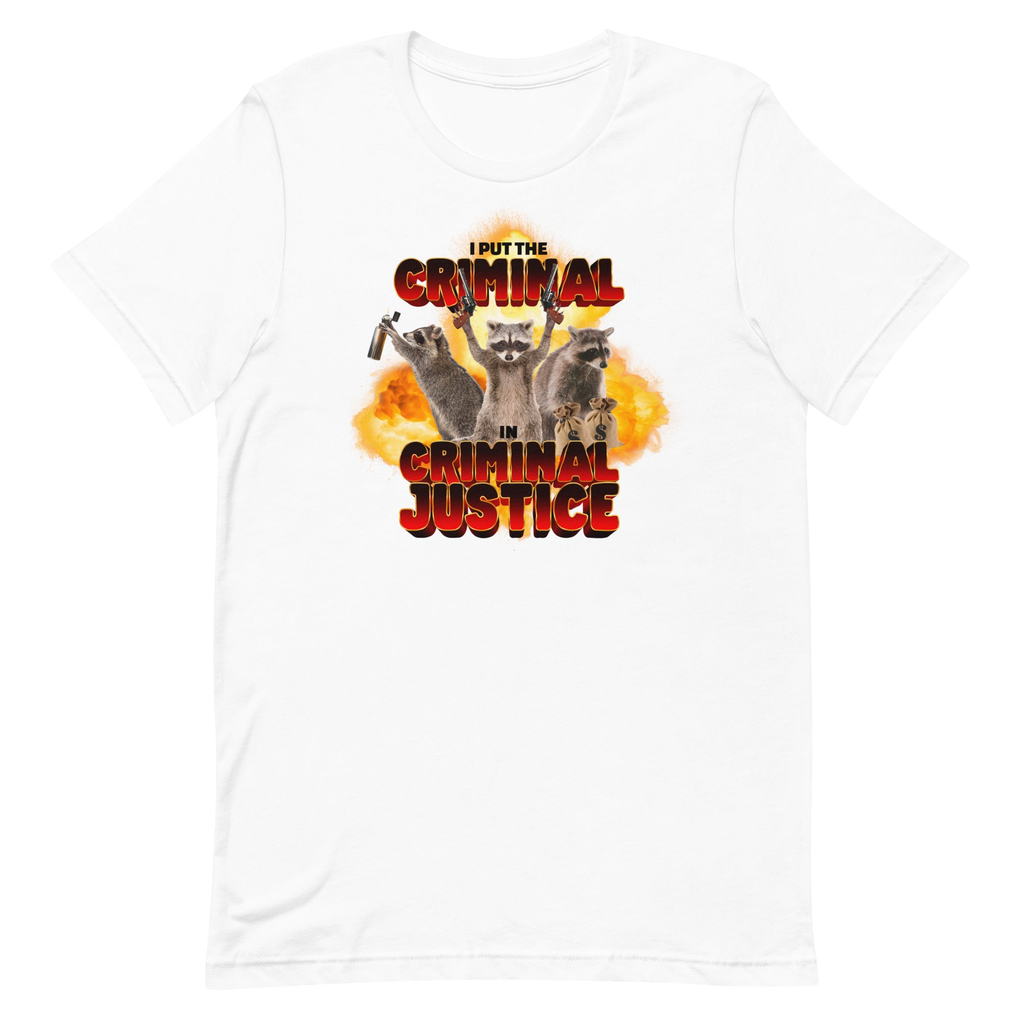 I Put the Criminal in Criminal Justice Unisex t-shirt