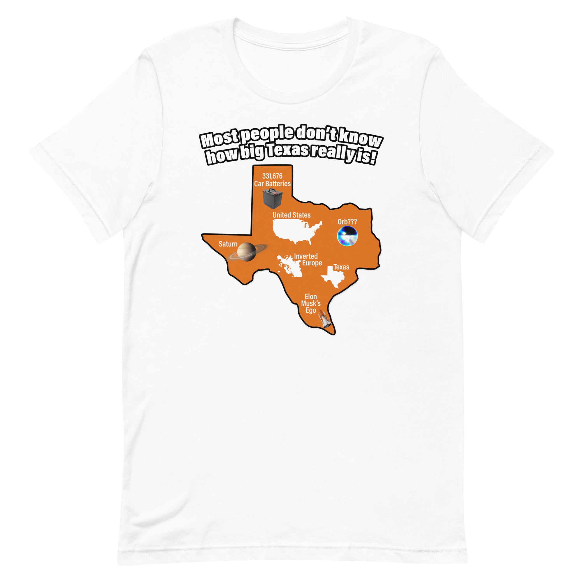 How Big Texas Really Is Unisex t-shirt