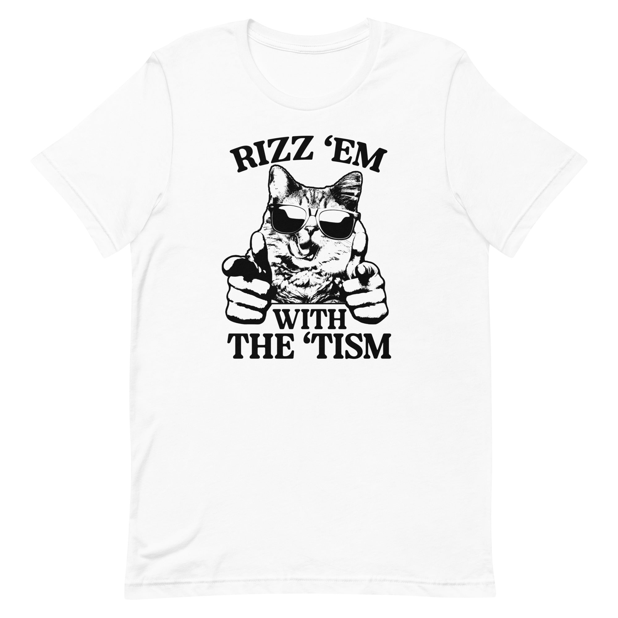 Rizz 'Em With the 'Tism (Cat) Unisex t-shirt