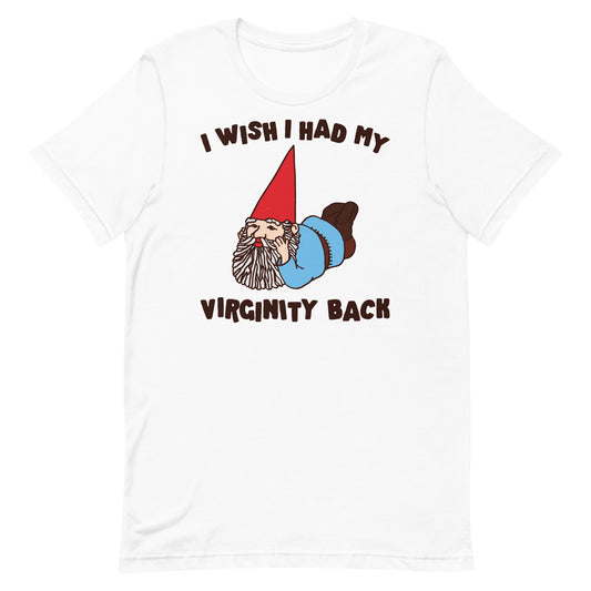 I Wish I Had My Virginity Back (Gnome) Unisex t-shirt