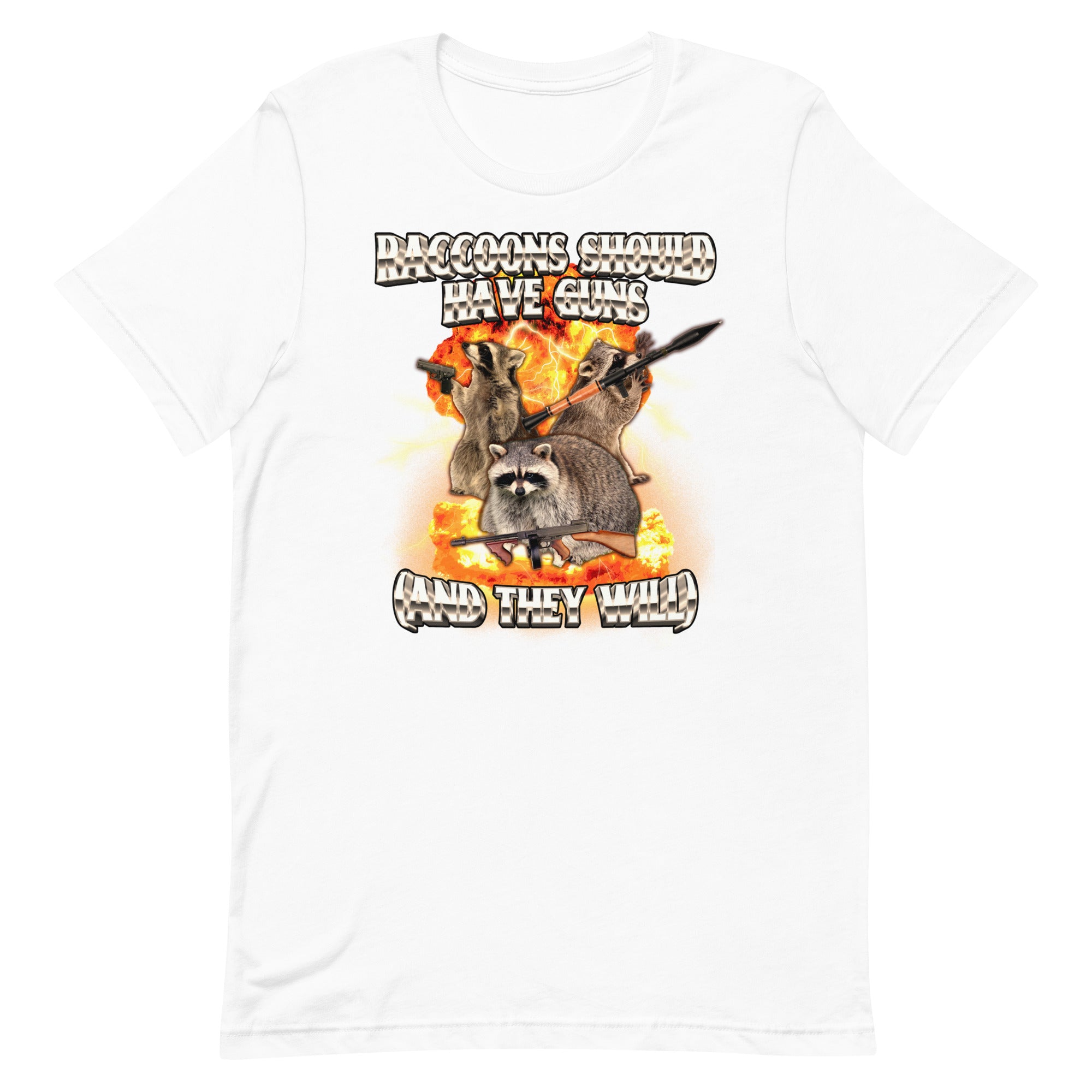 Raccoons Should Have Guns Unisex t-shirt