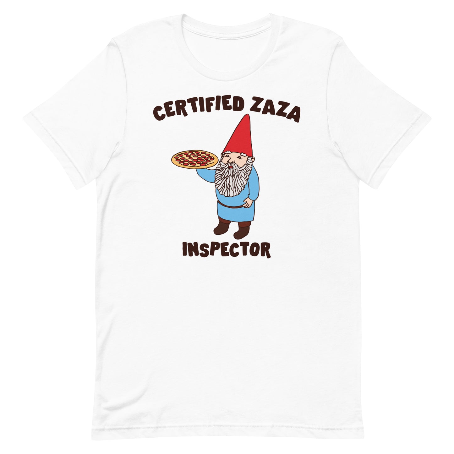 Certified Zaza Inspector (Gnome) Unisex t-shirt