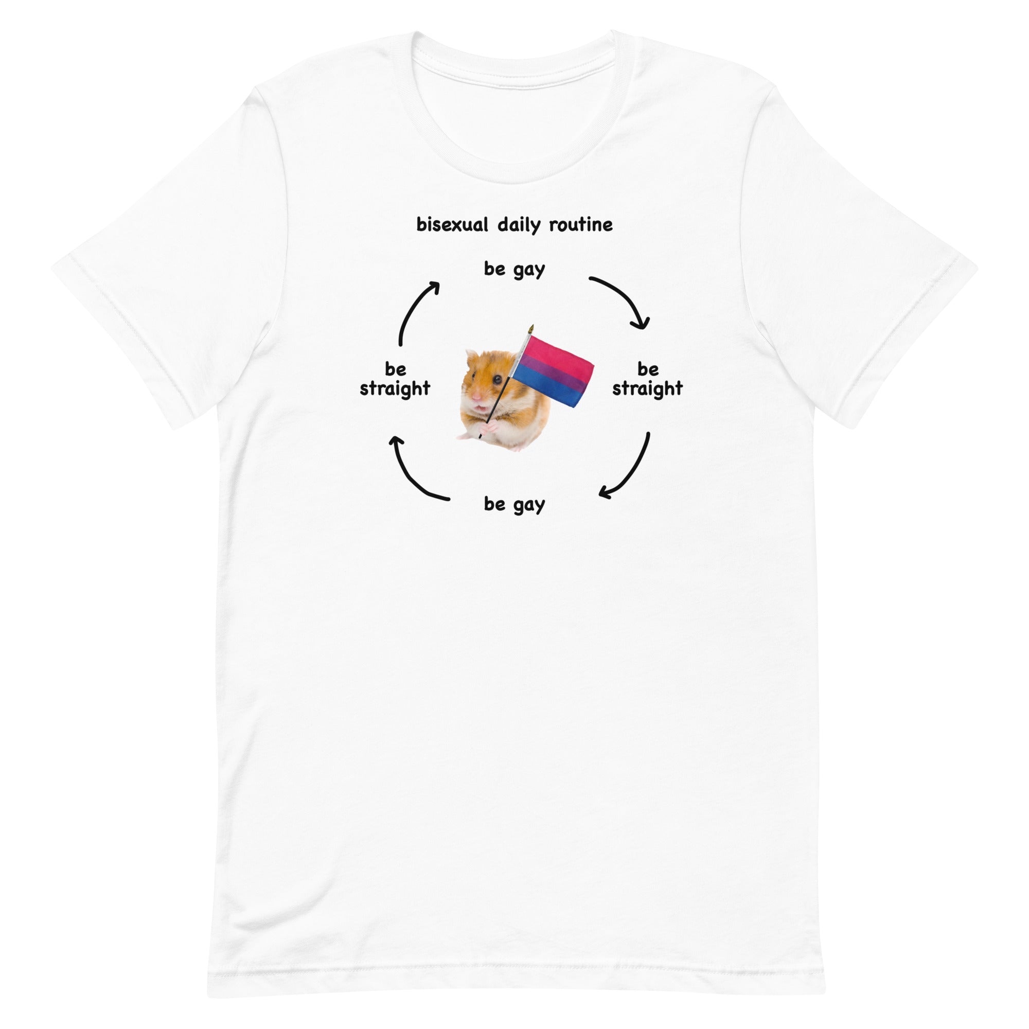 Bisexual Daily Routine Unisex t-shirt