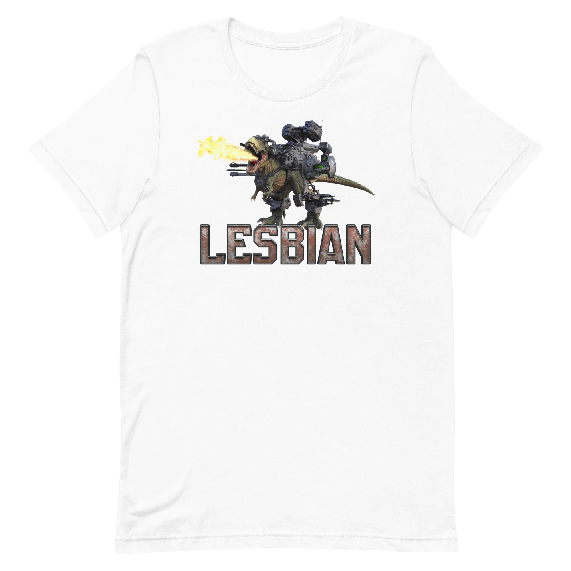 Lesbian Mech Dinosaur Unisex t-shirt