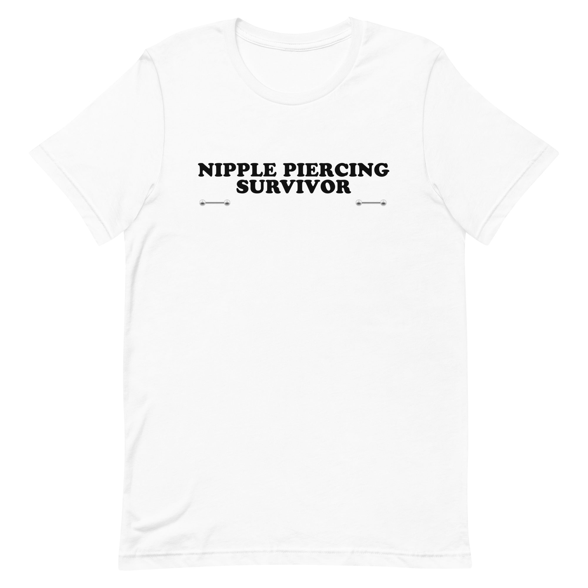 Nipple Piercing Survivor Unisex t-shirt