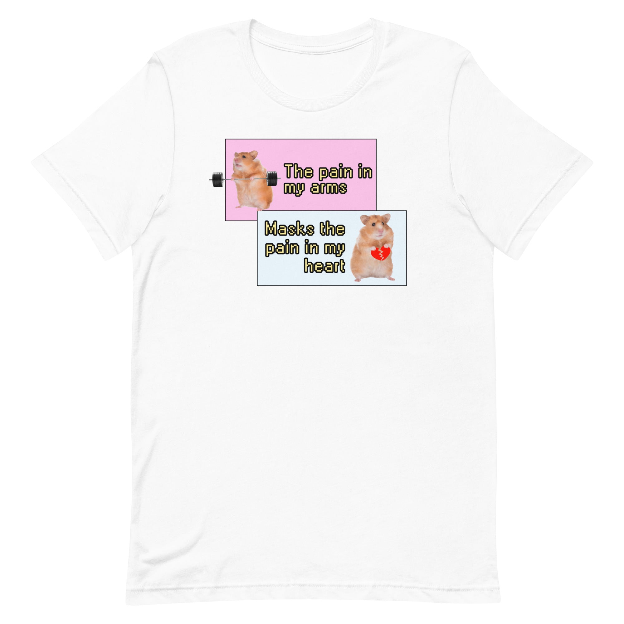 Pain in My Arms Masks the Pain in My Heart Unisex t-shirt