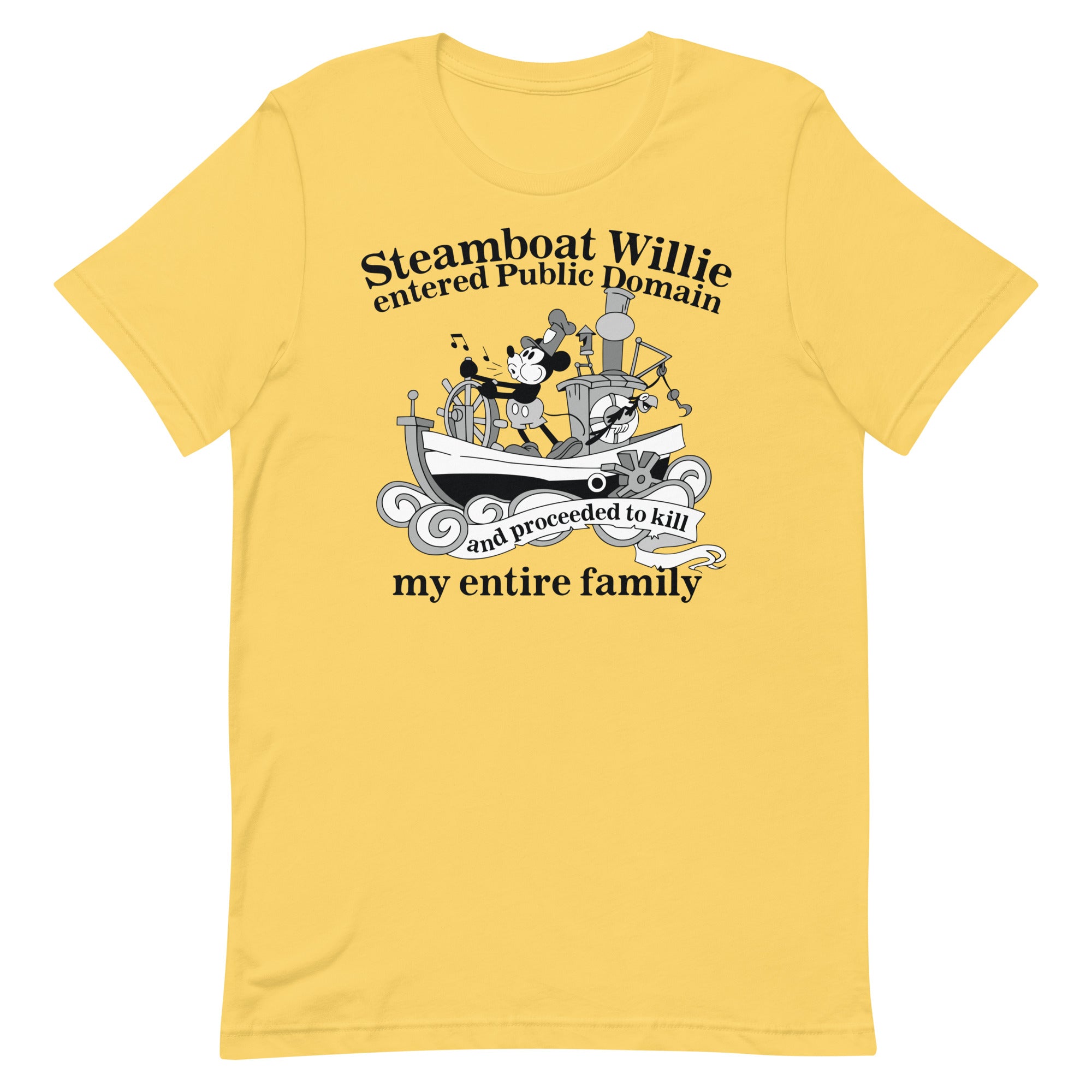 Steamboat Willie Entered Public Domain Unisex t-shirt