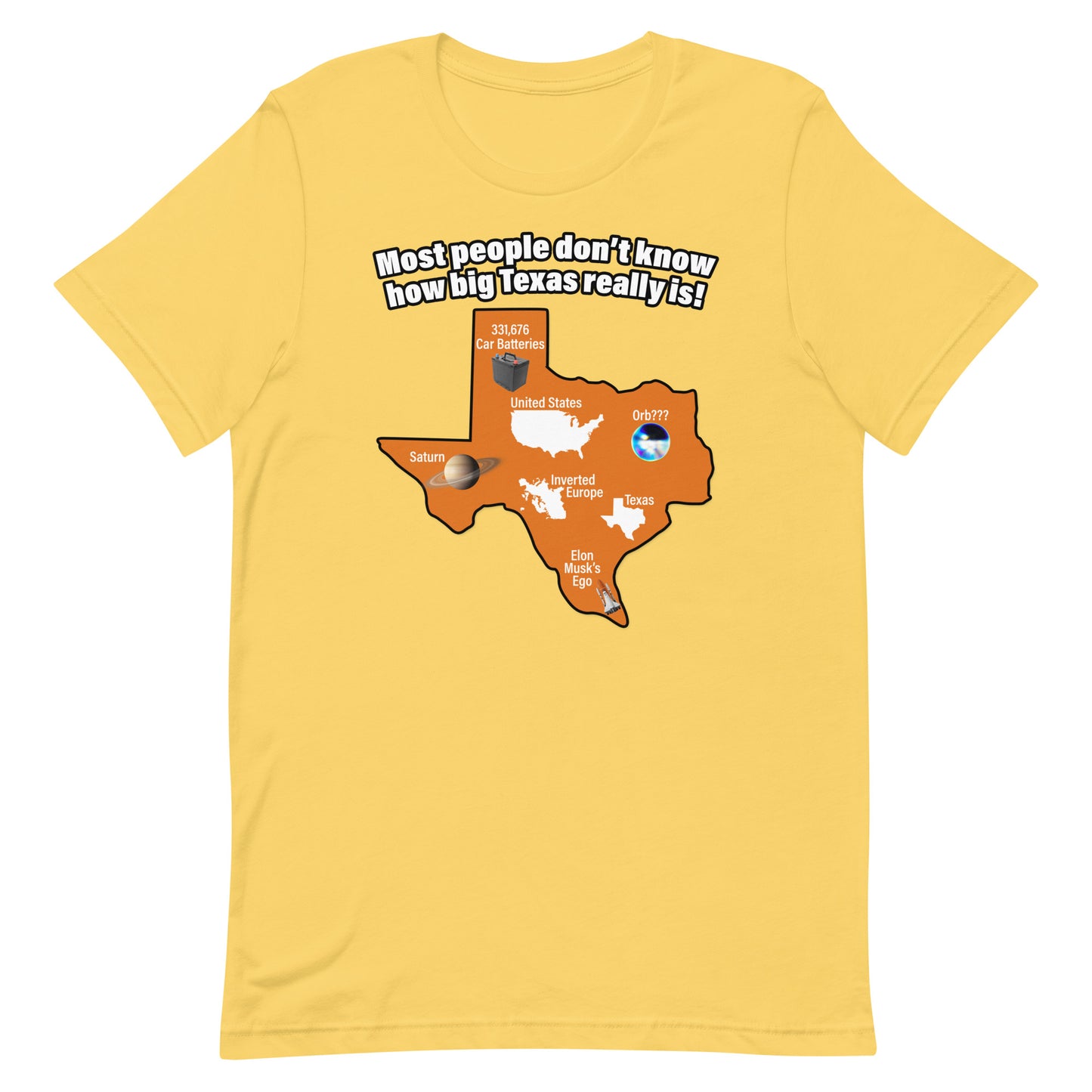 How Big Texas Really Is Unisex t-shirt