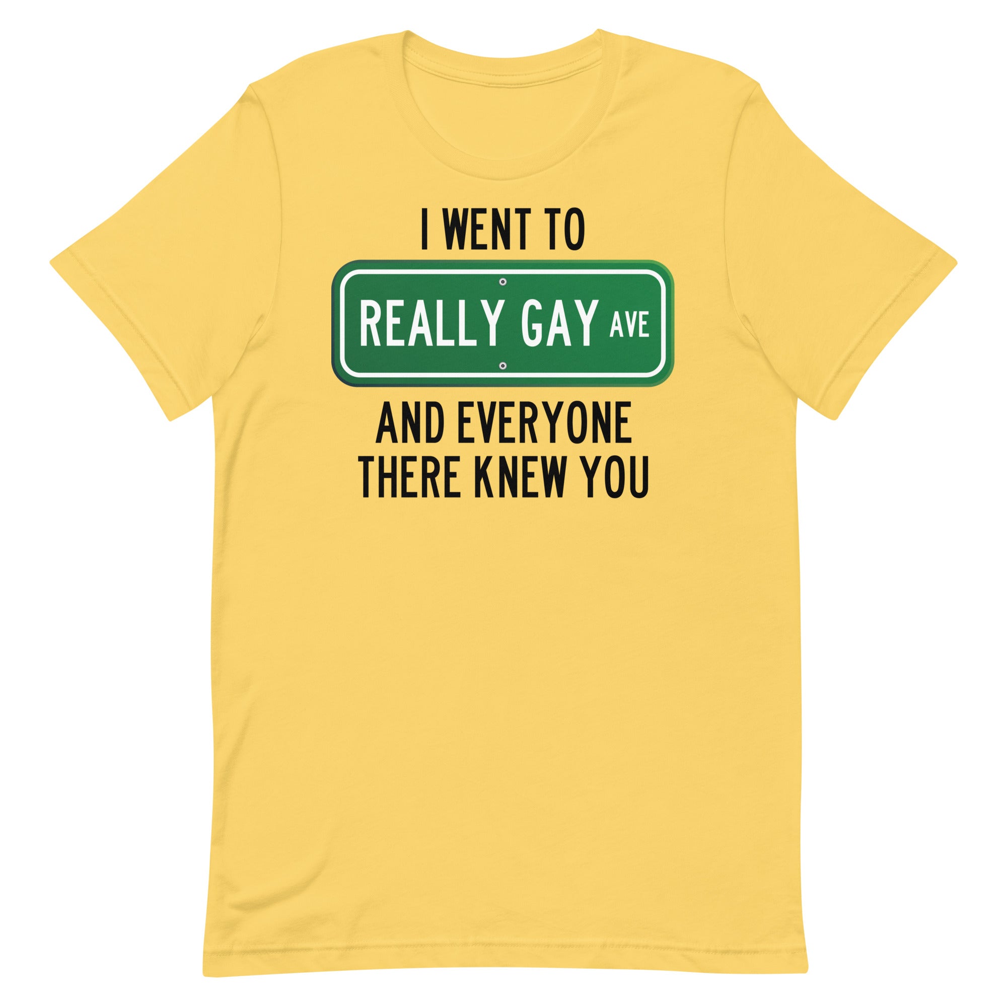 Really Gay Ave Unisex t-shirt