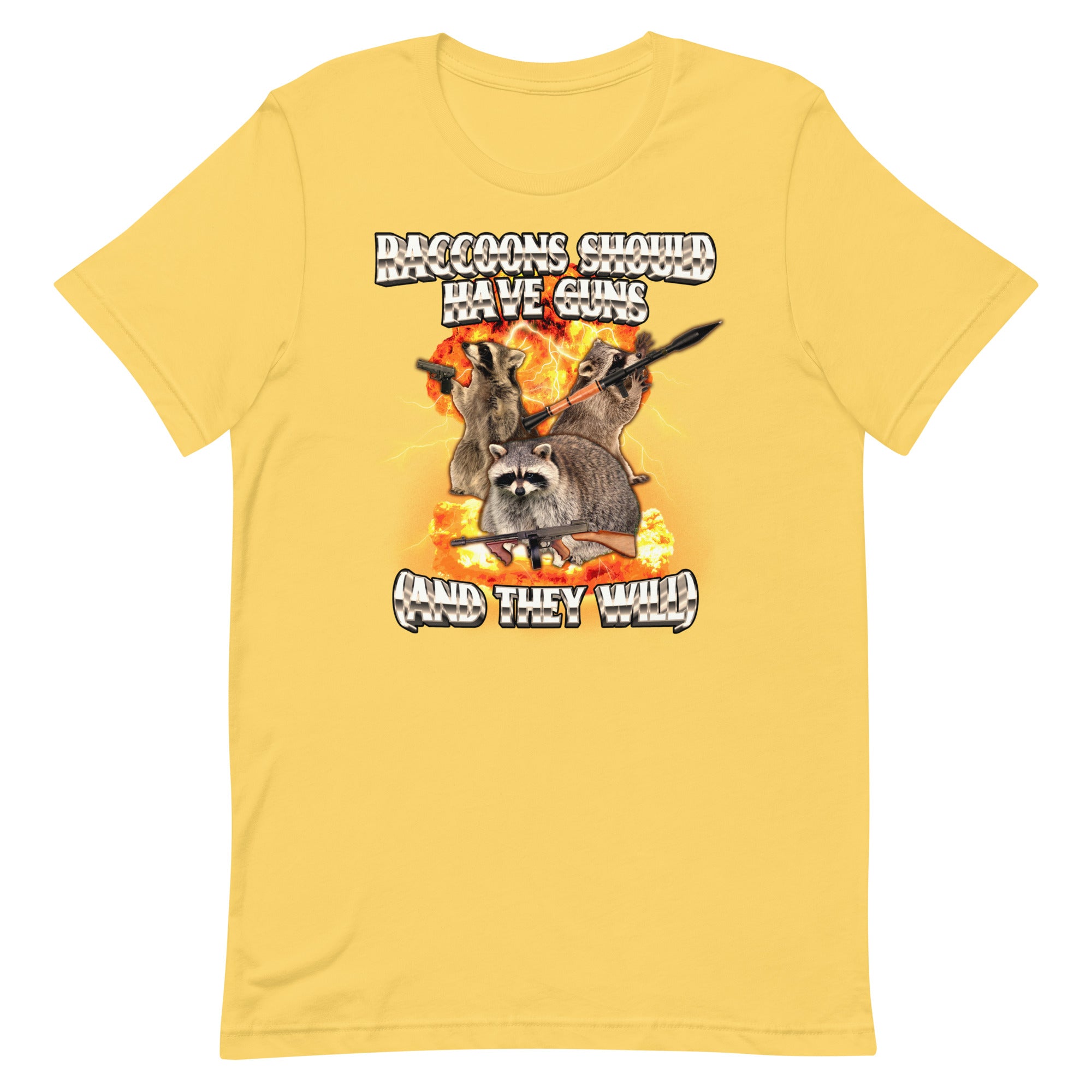 Raccoons Should Have Guns Unisex t-shirt