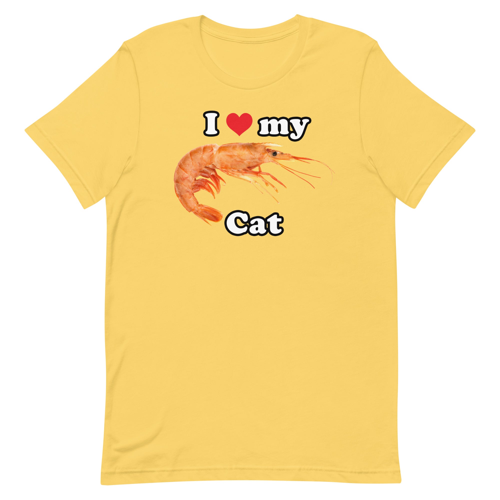 I Heart My Cat (Shrimp) Unisex t-shirt