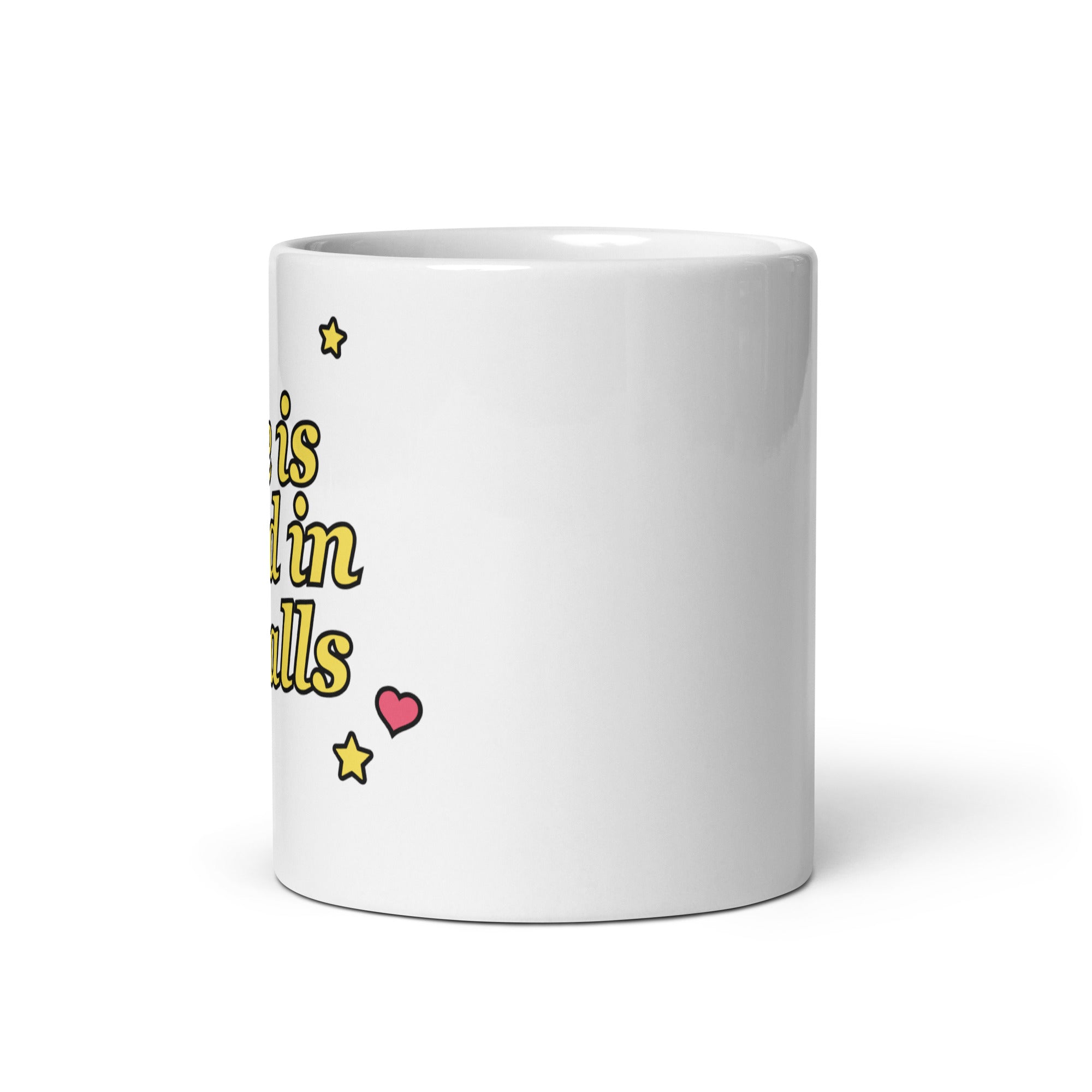 Love is Stored in the Balls mug