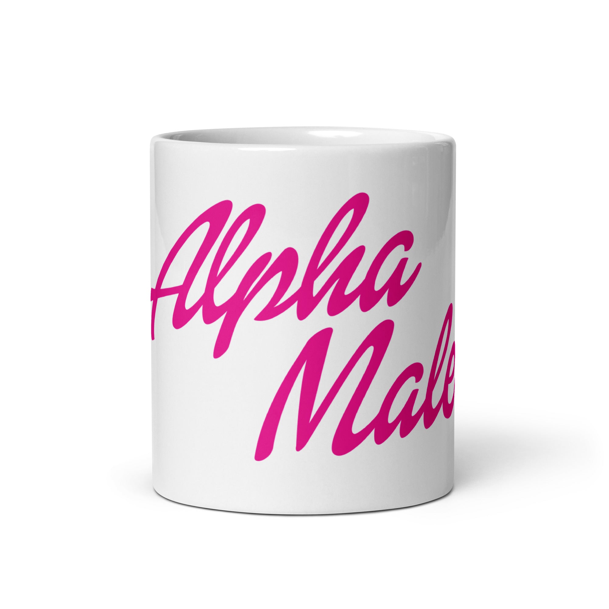 Alpha Male (Barbie Font) mug