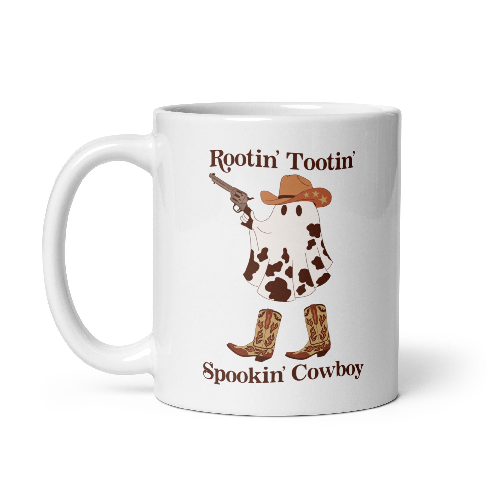 Rootin' Tootin' Spookin' Cowboy glossy mug