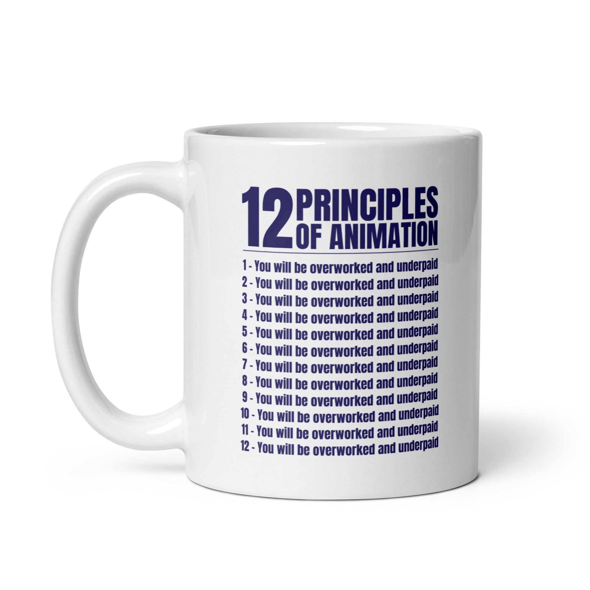 12 Principles of Animation mug