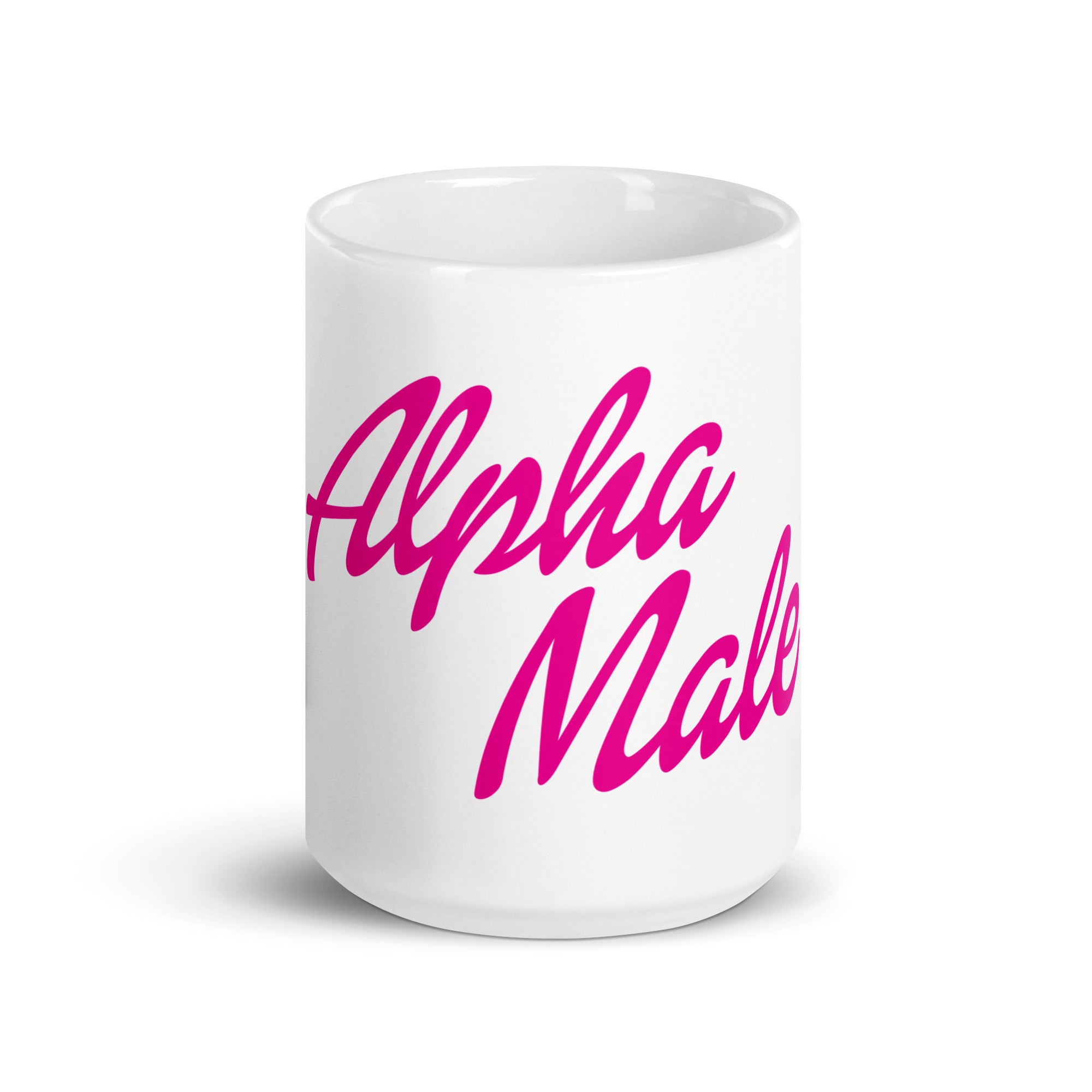 Alpha Male (Barbie Font) mug