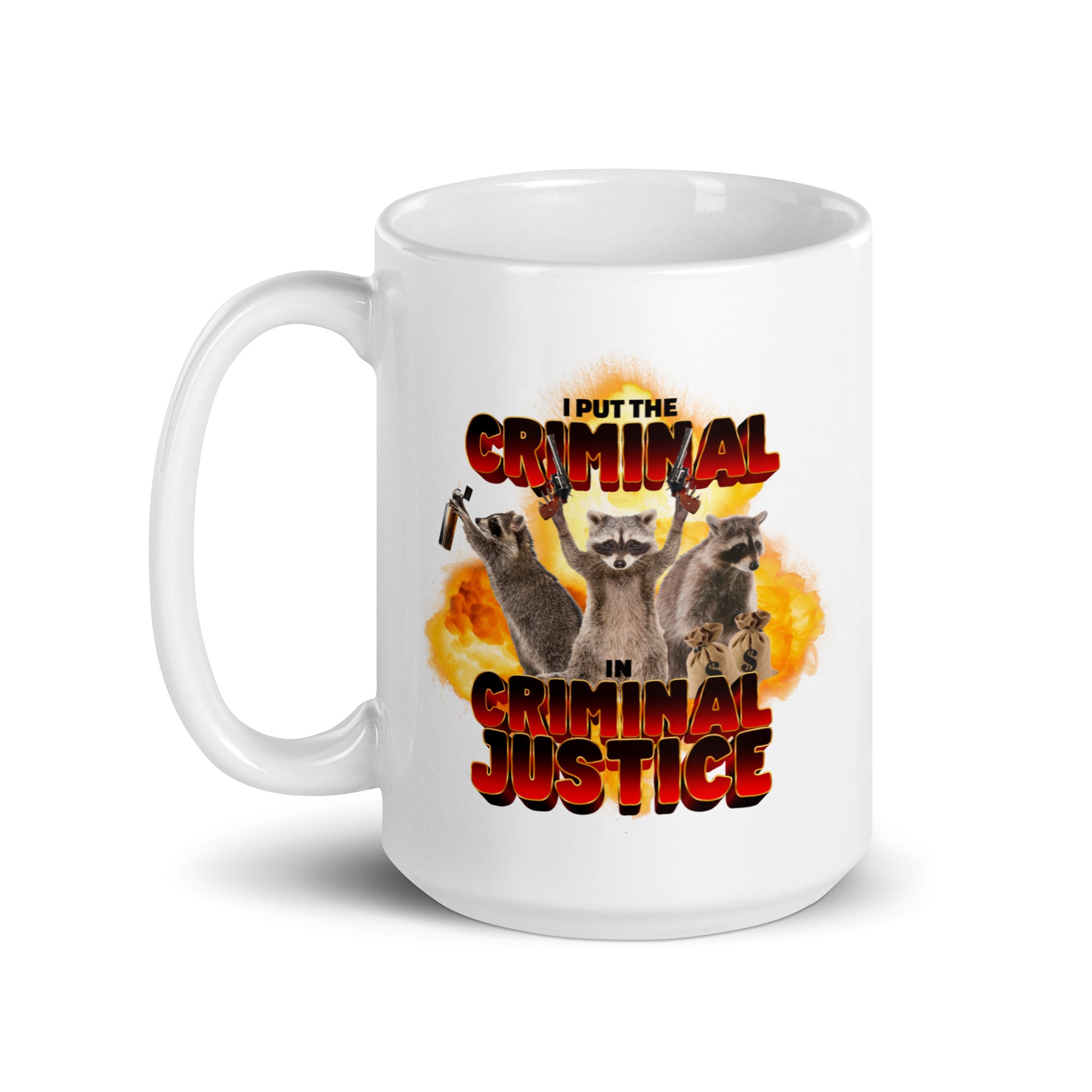 I Put the Criminal in Criminal Justice mug