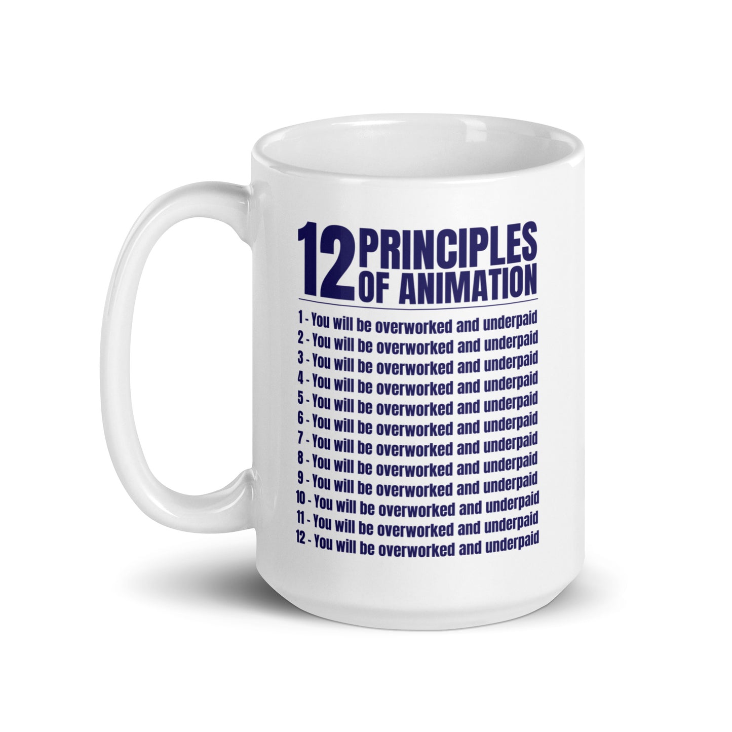 12 Principles of Animation mug