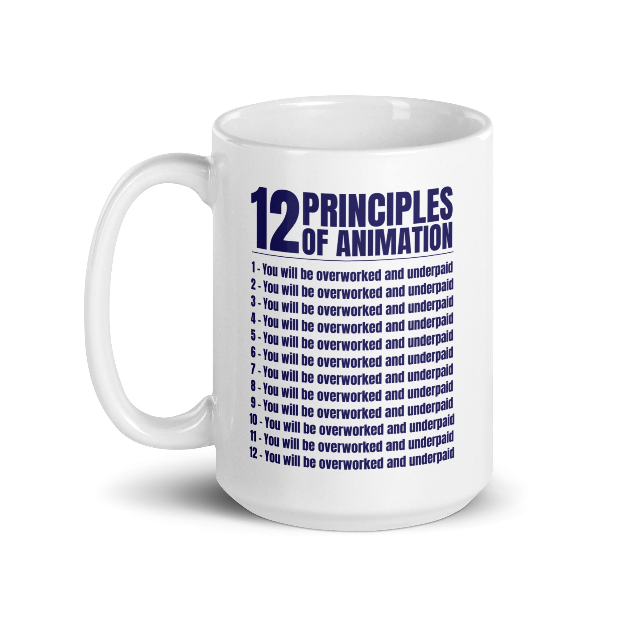 12 Principles of Animation mug