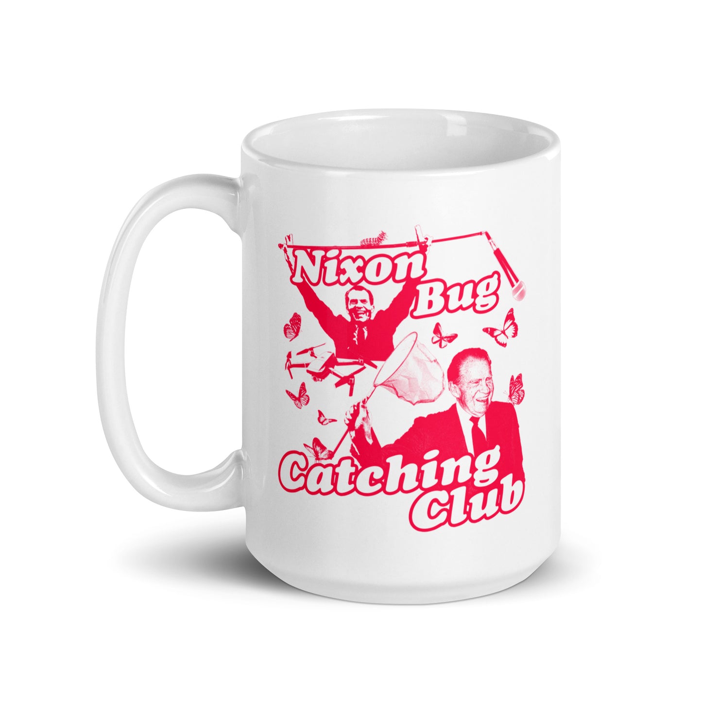 Nixon Bug Catching Club mug