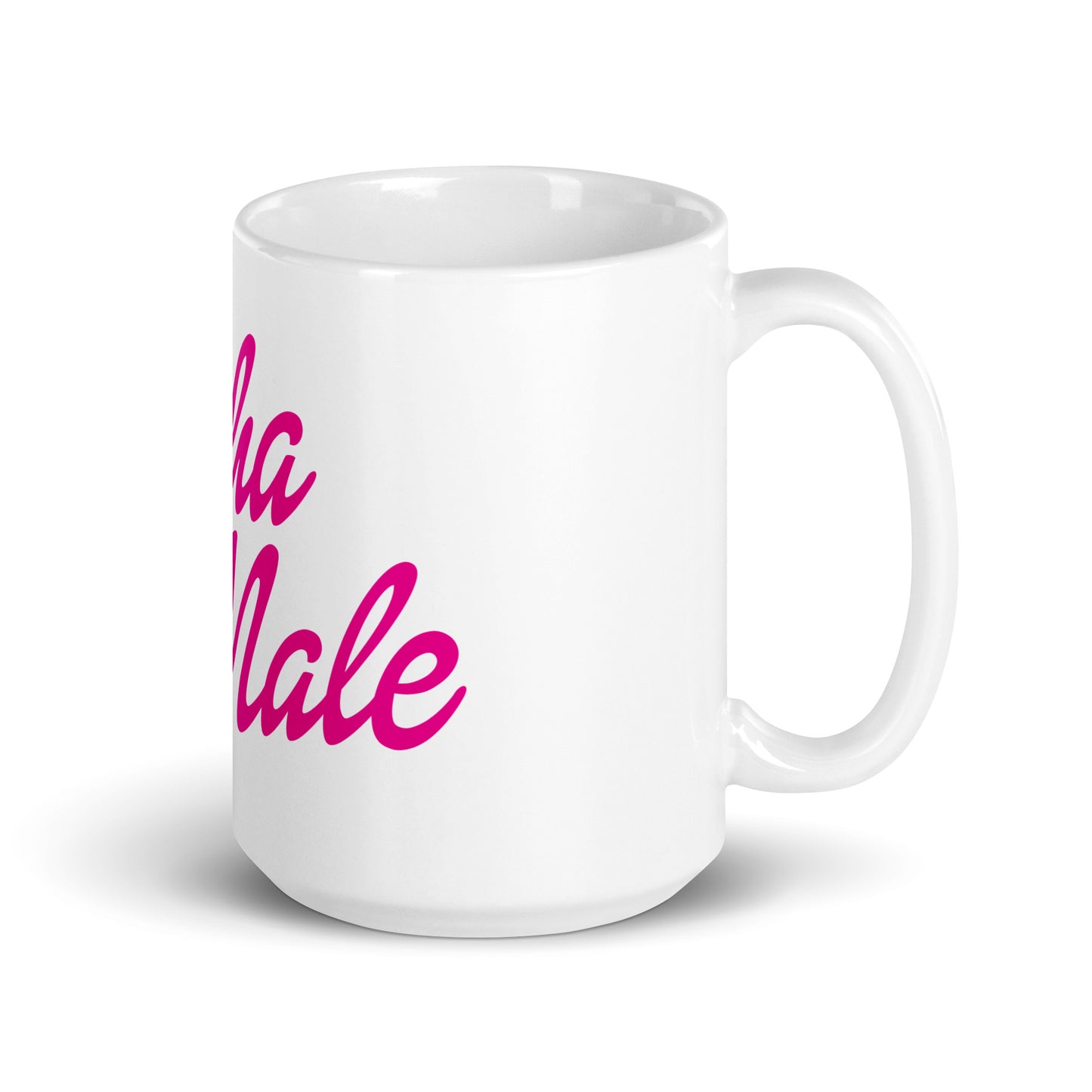 Alpha Male (Barbie Font) mug