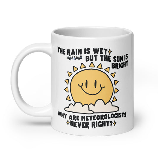 Why Are Meteorologists Never Right  mug