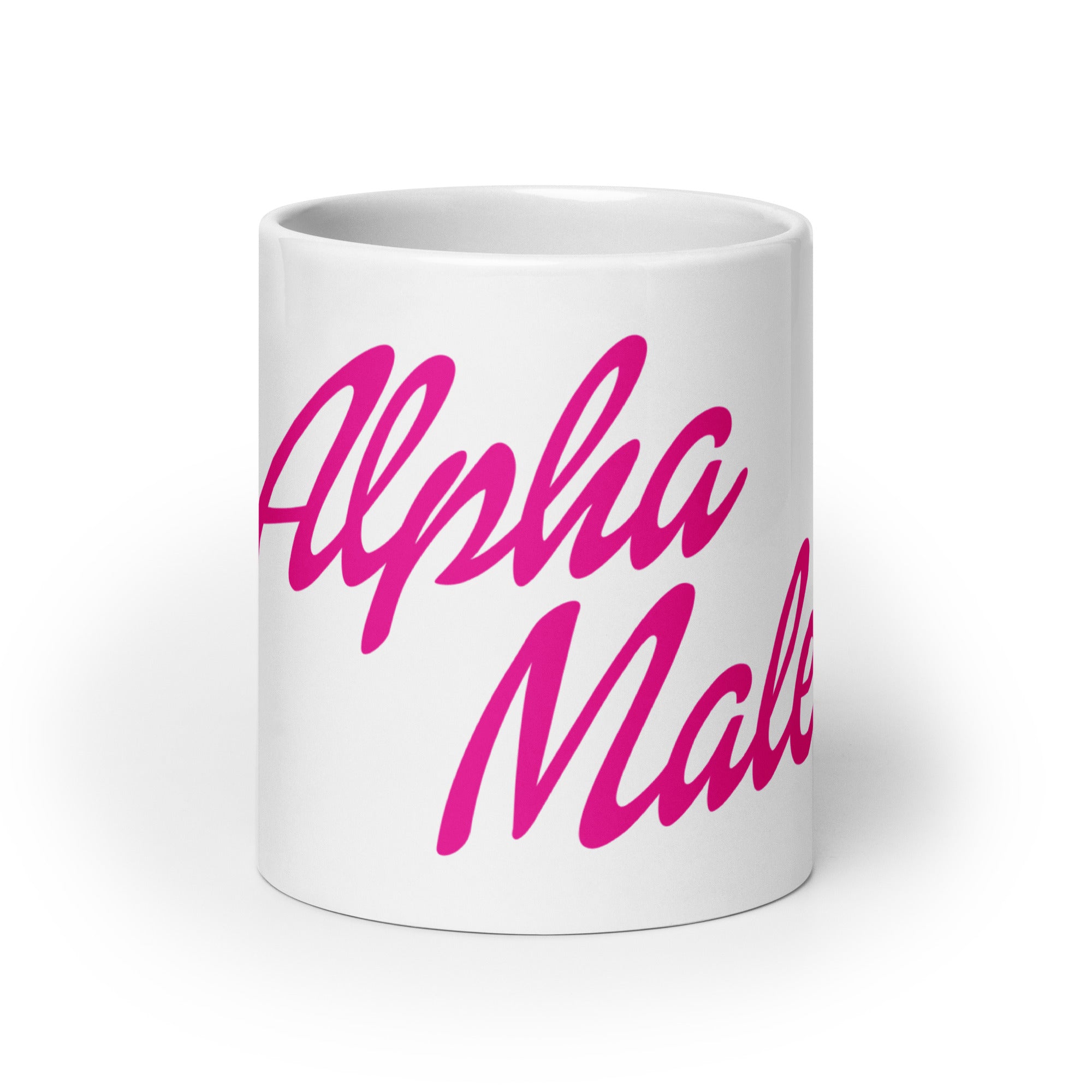 Alpha Male (Barbie Font) mug