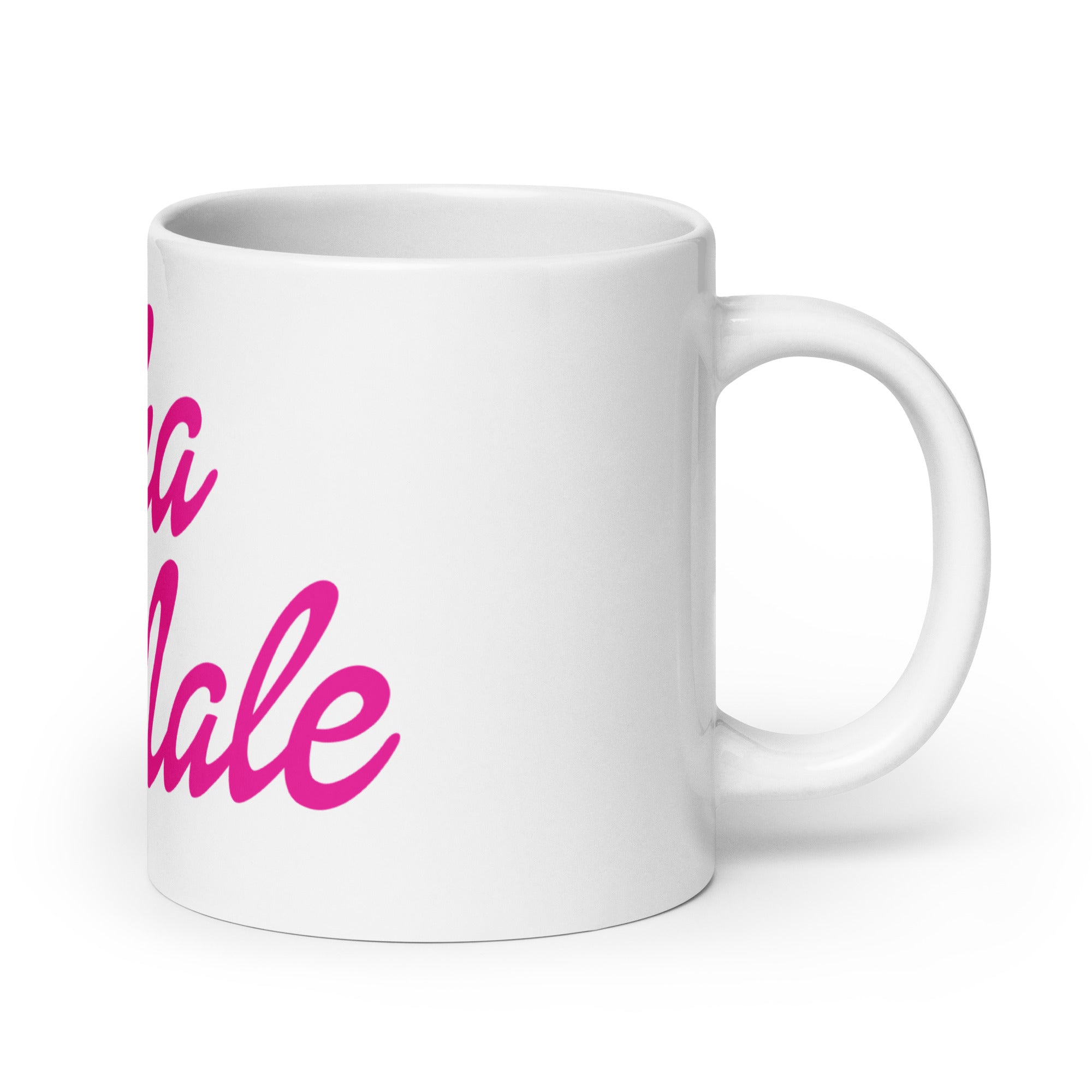 Alpha Male (Barbie Font) mug